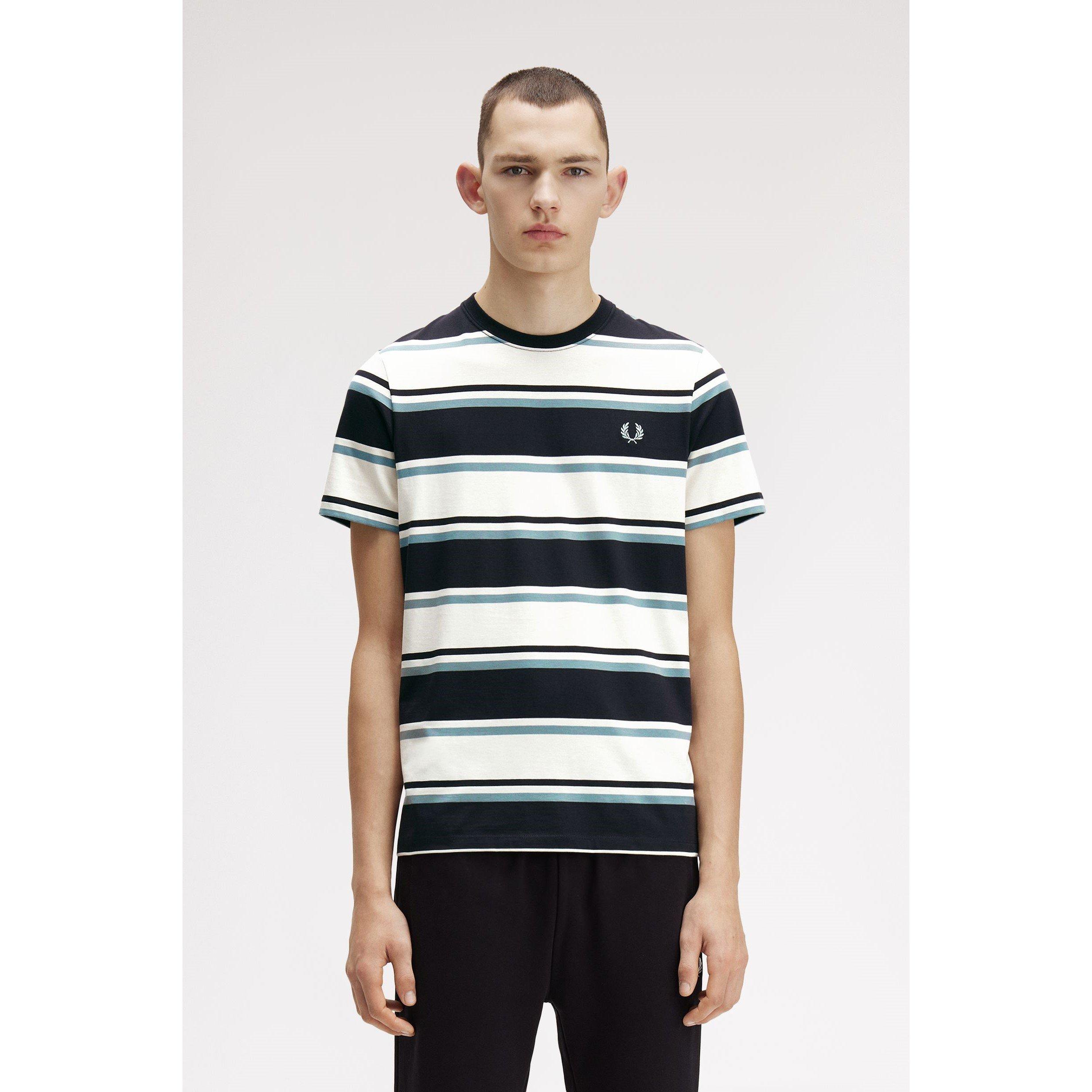 Navy 608 - Fred Perry - Men's Bold Stripe T-Shirt - 3