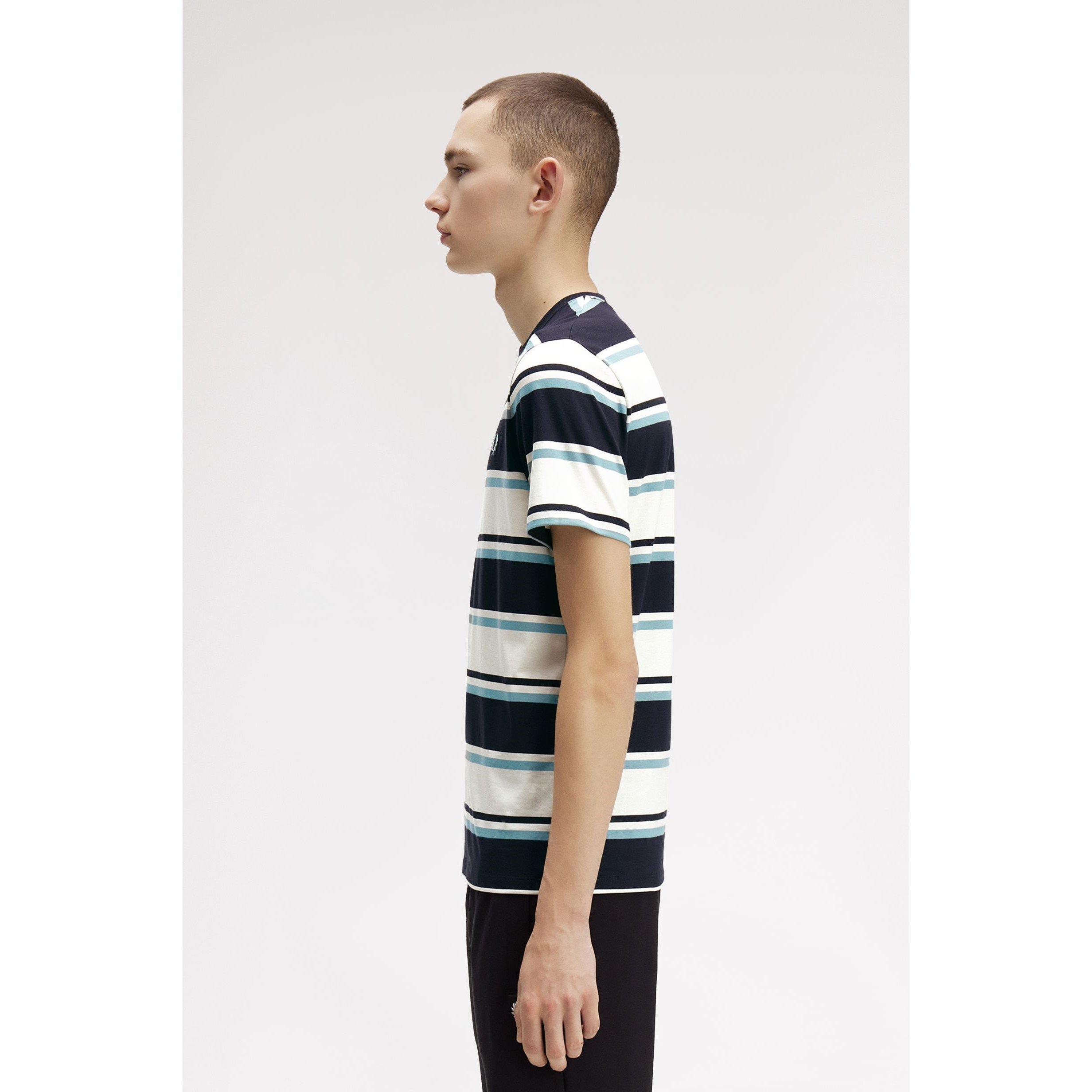 Navy 608 - Fred Perry - Men's Bold Stripe T-Shirt - 4