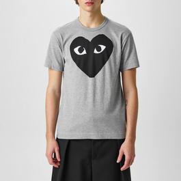 Comme des Garcons PLAY Heart Print T Shirt