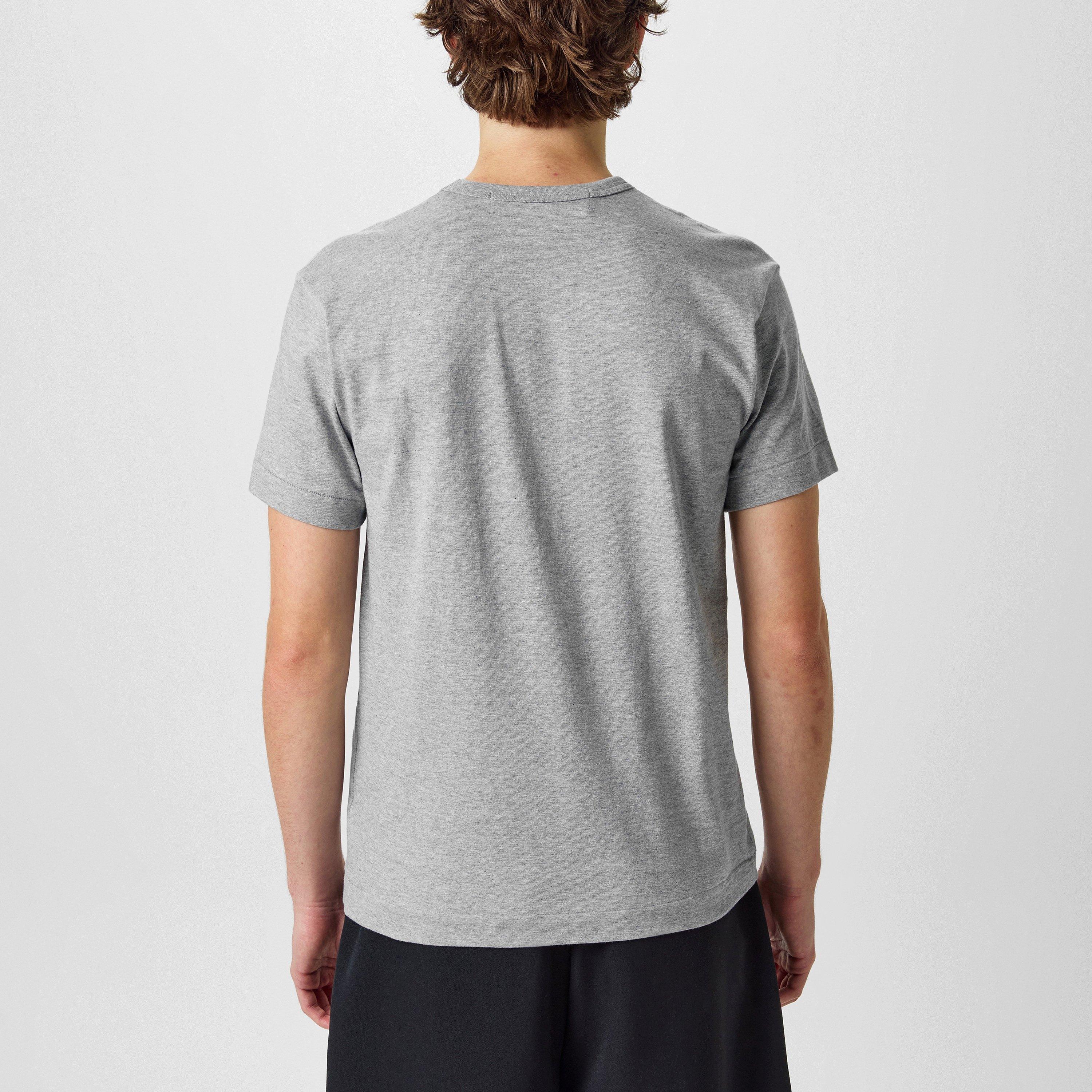 Grey - Comme des Garcons PLAY - Heart Print T-Shirt - 3