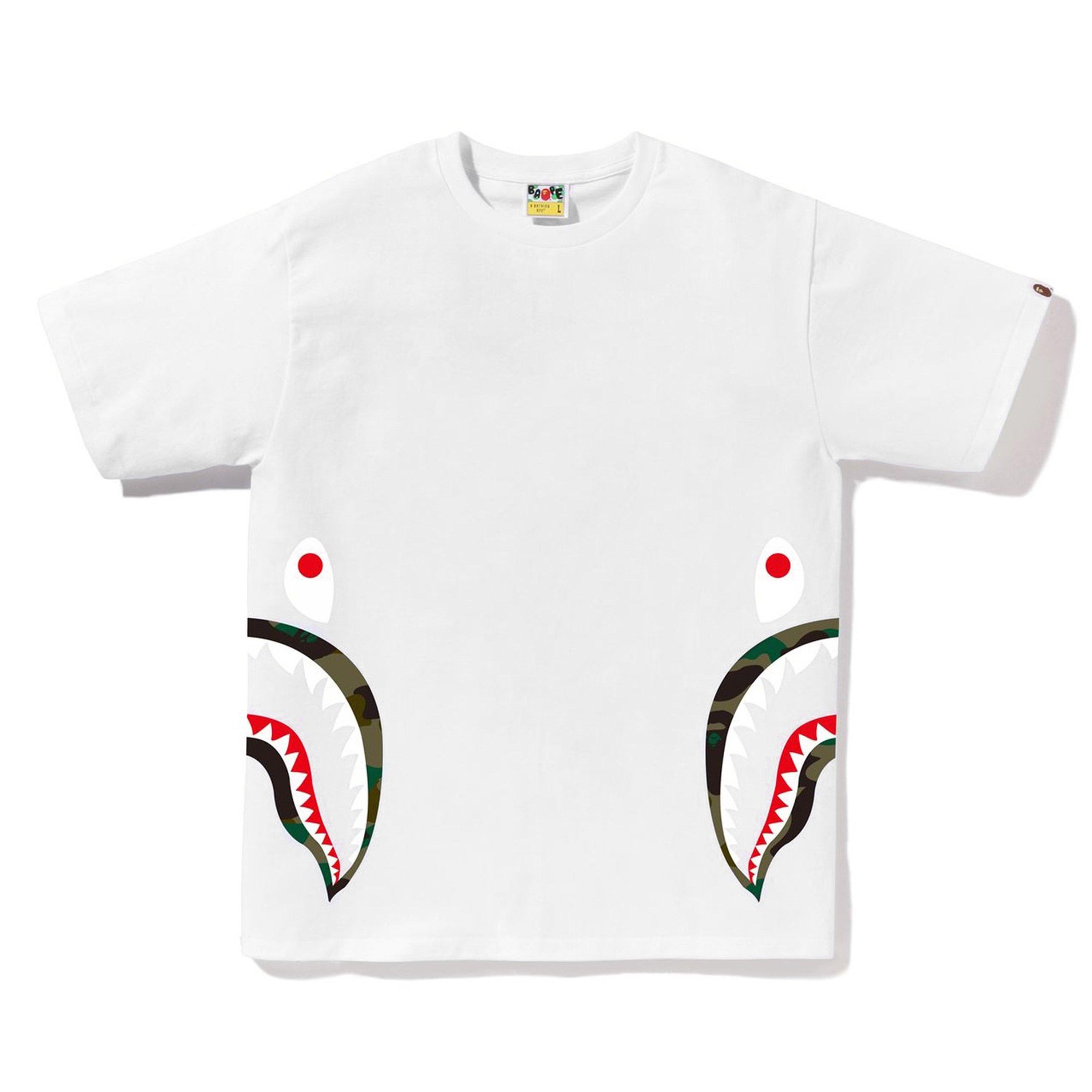 Bape | 1st Camo Side Shark T-Shirt | Regular Fit T-Shirts