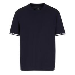 Armani Exchange Cuff Short Sleeve T Shirt