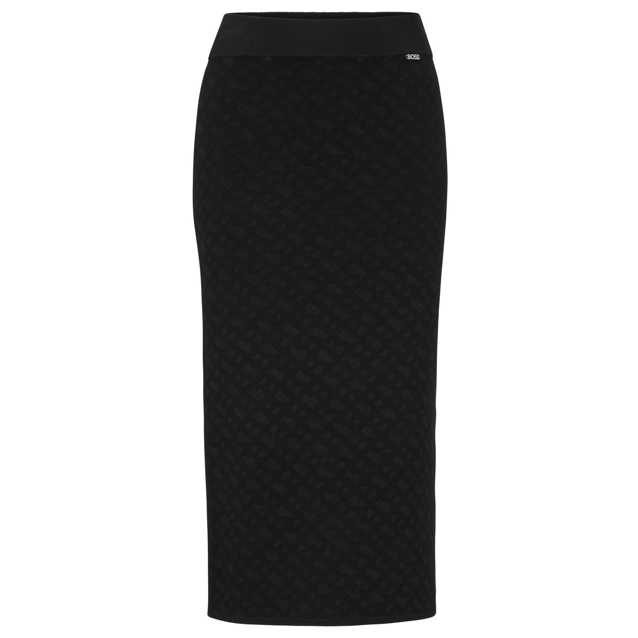 Open Misc - Boss - Women's Knitted Midi Skirt, Fabric Design - 1