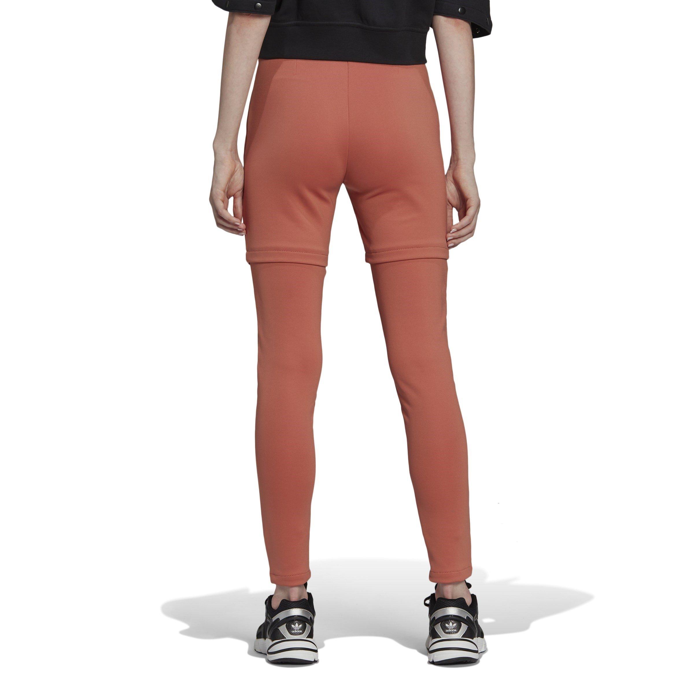 Brown - adidas Originals - Original Slim Snap-Button Pants Womens - 3