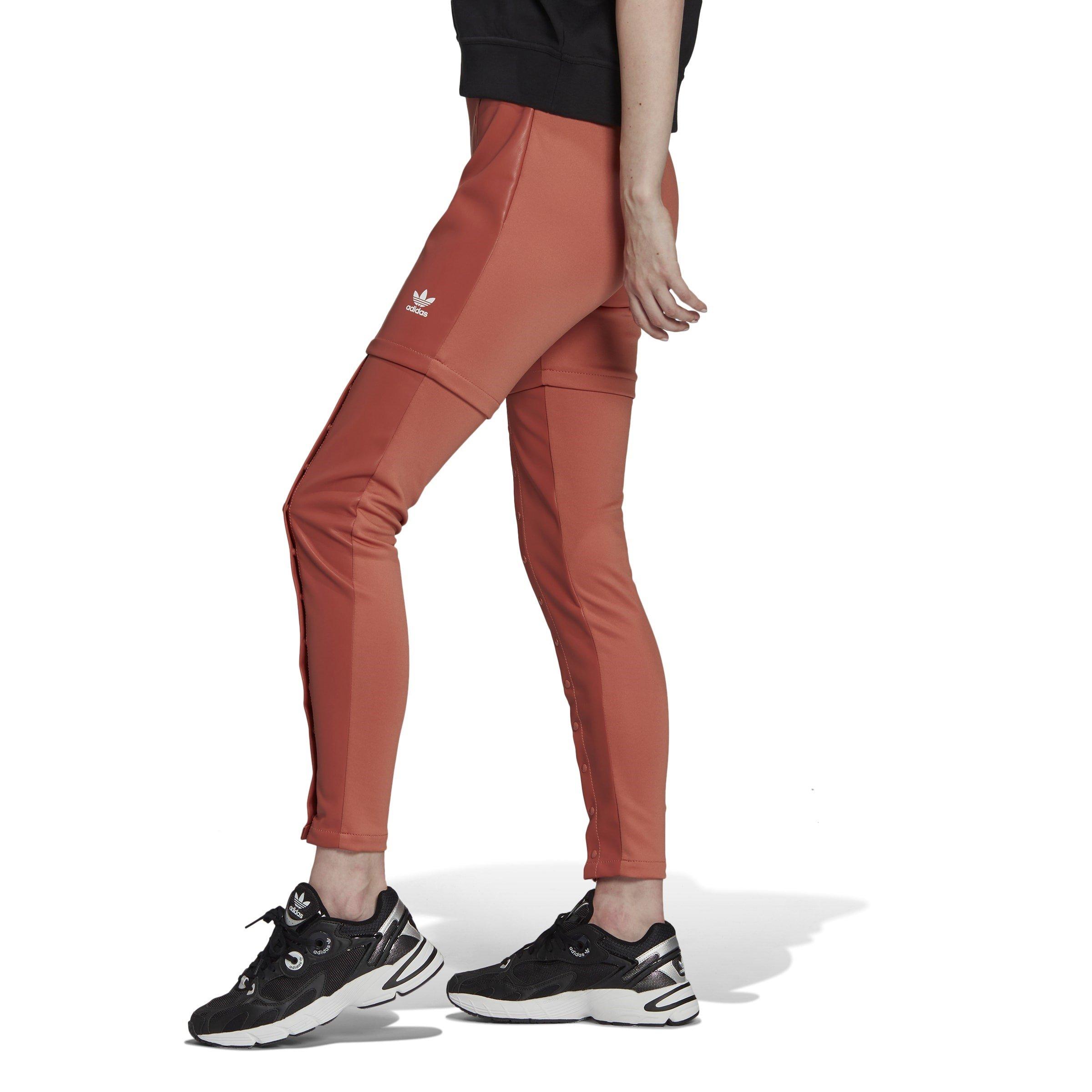 Brown - adidas Originals - Original Slim Snap-Button Pants Womens - 5