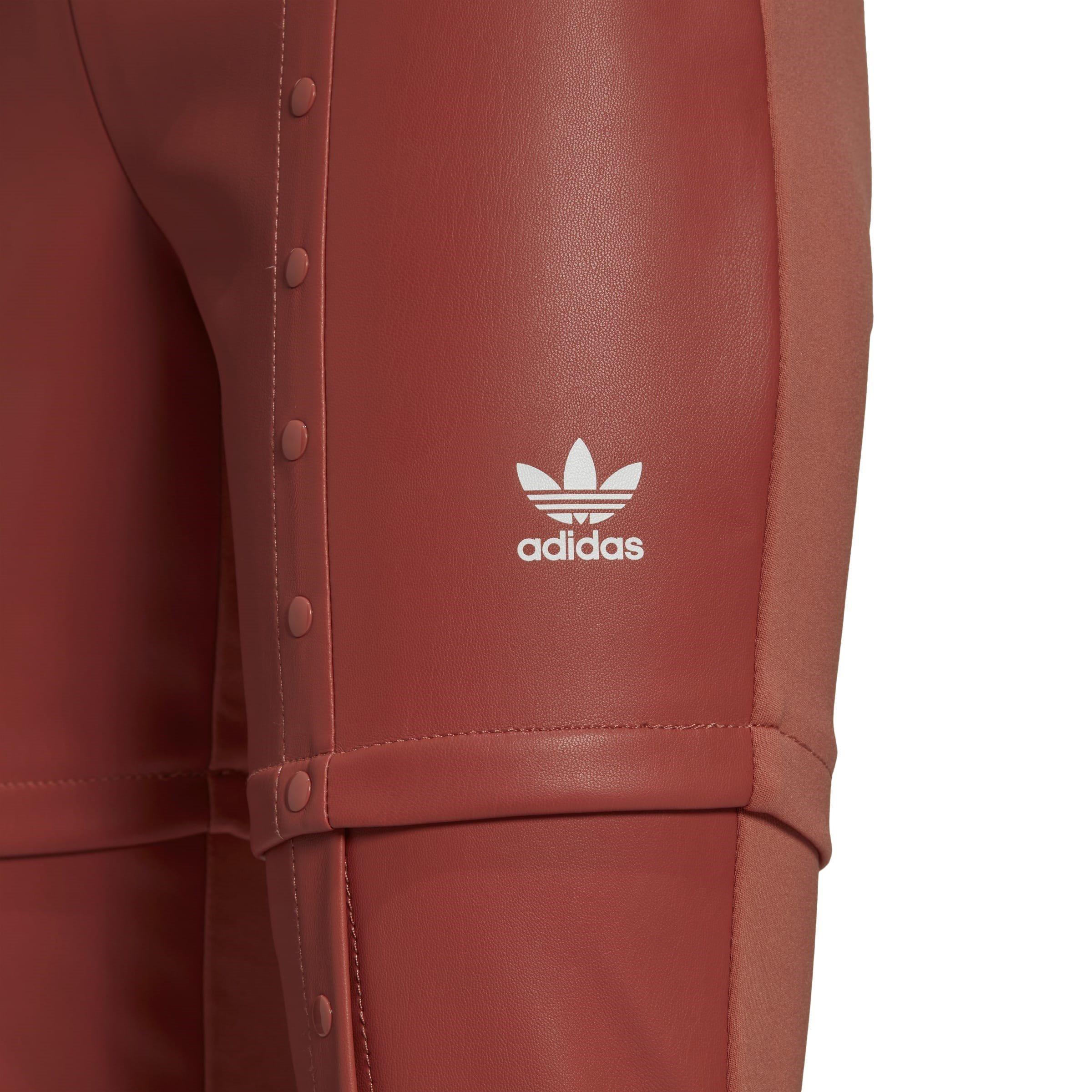 Brown - adidas Originals - Original Slim Snap-Button Pants Womens - 6