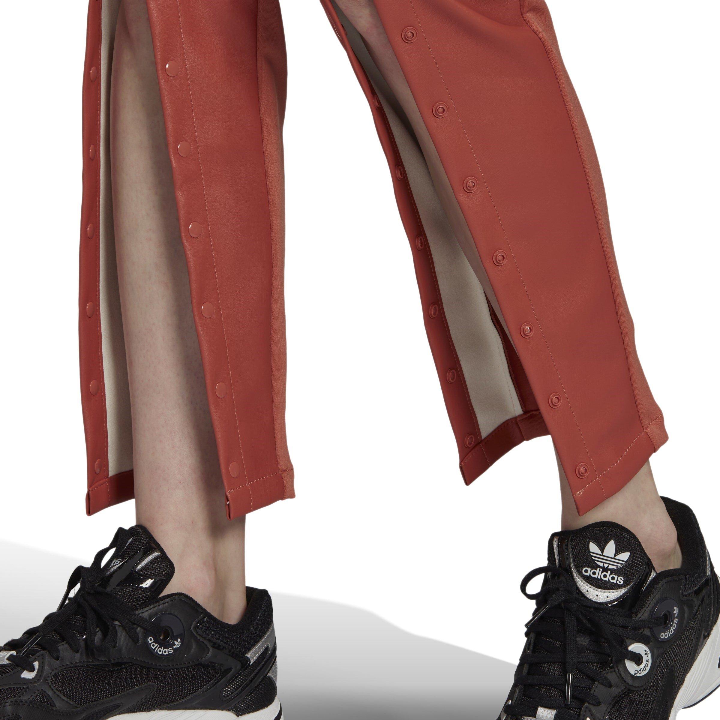 Brown - adidas Originals - Original Slim Snap-Button Pants Womens - 8