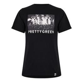 Pretty Green PG Crowd Photo T Sn34