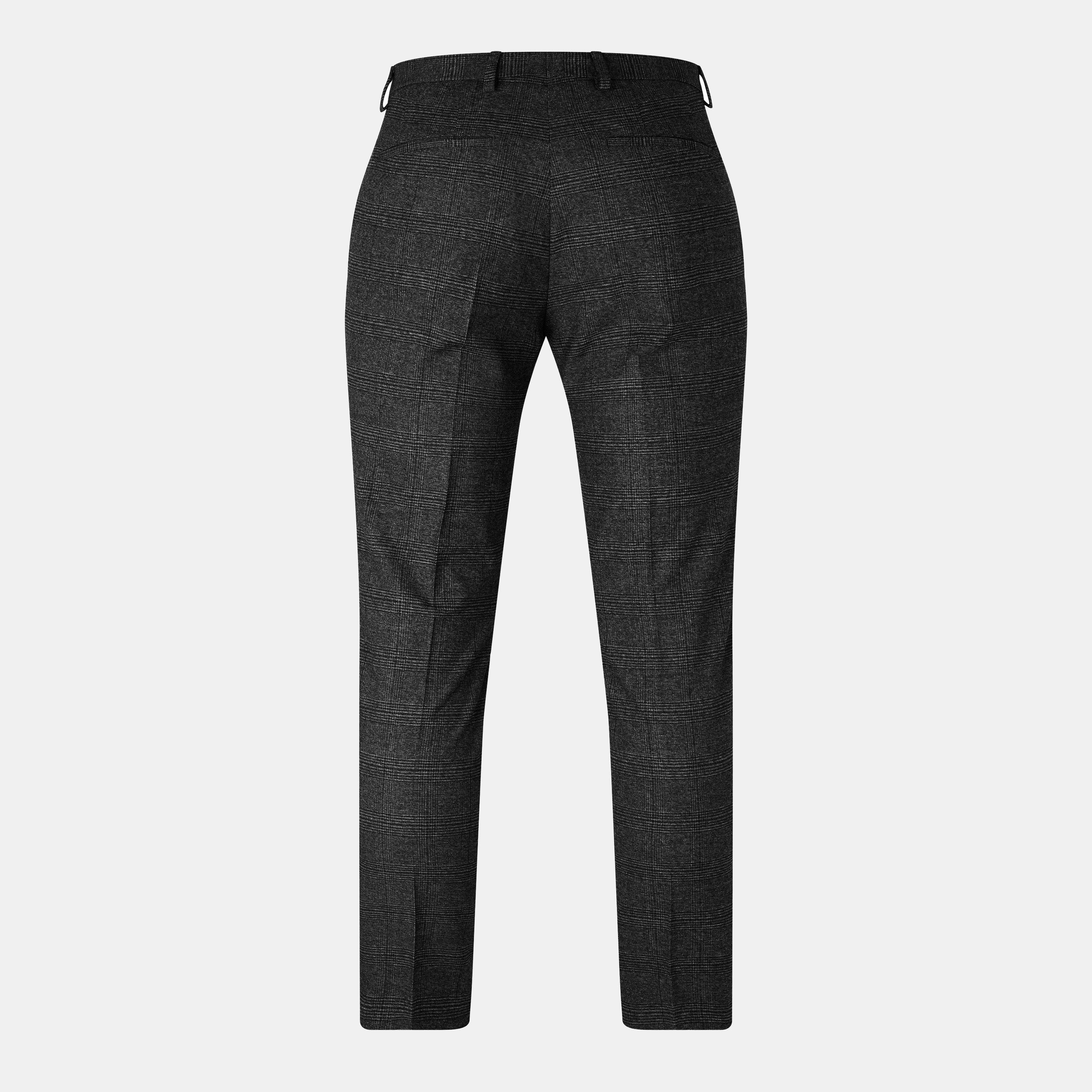 Medium Grey 034 - Hugo - Men's Suit Trousers - 2