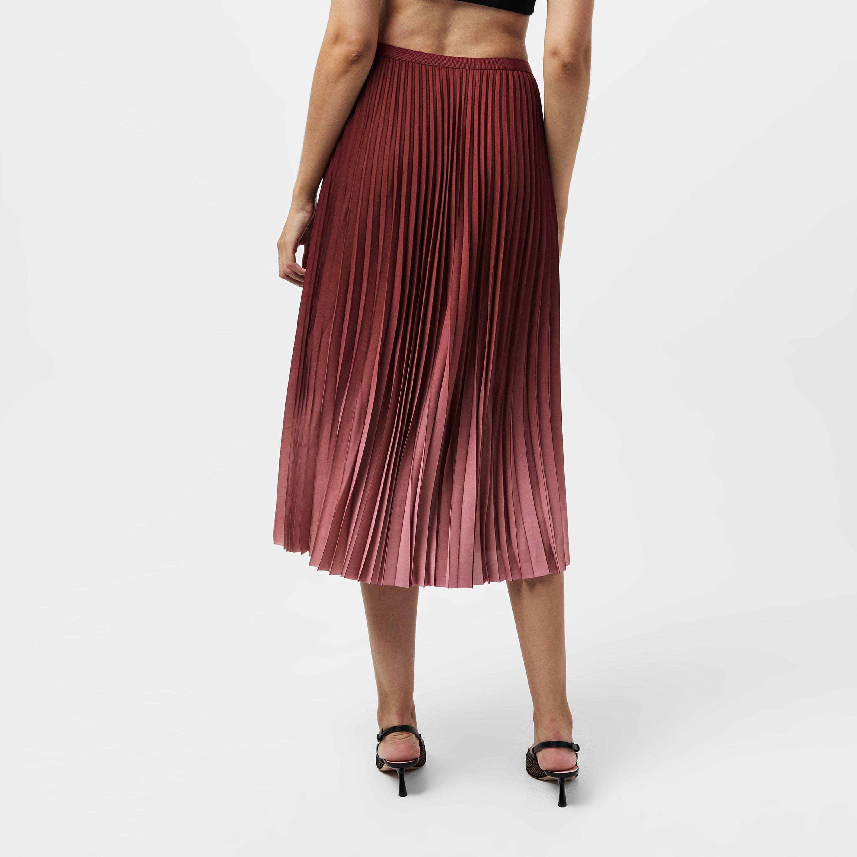 20-Bitter Ch - French Connection - Women's Sunburst Crepe Midi Skirt - 3