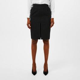 Saint Laurent Pinstripe Pencil Skirt