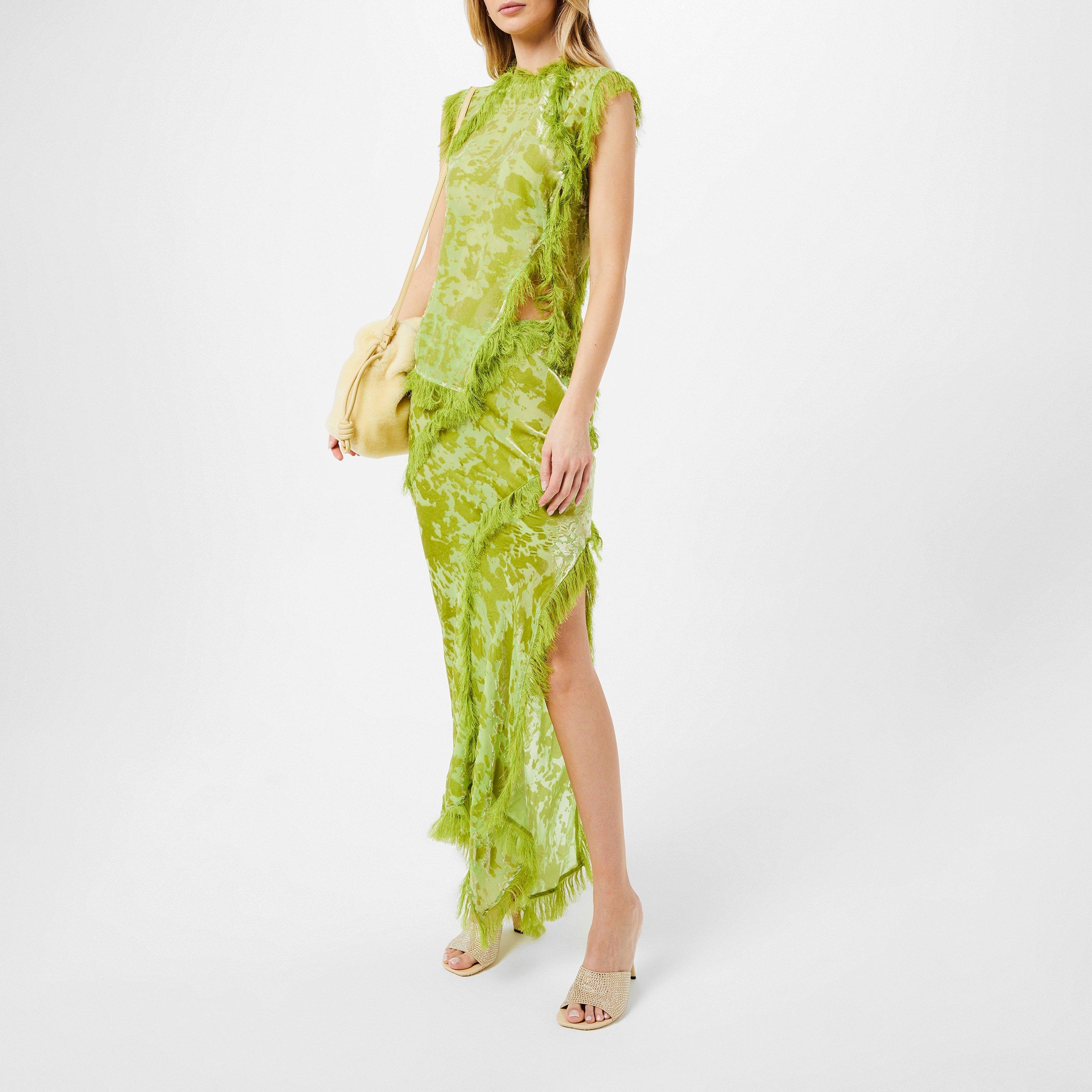 APPLE - Acne Studios - Velvet Draped Maxi Skirt - 2