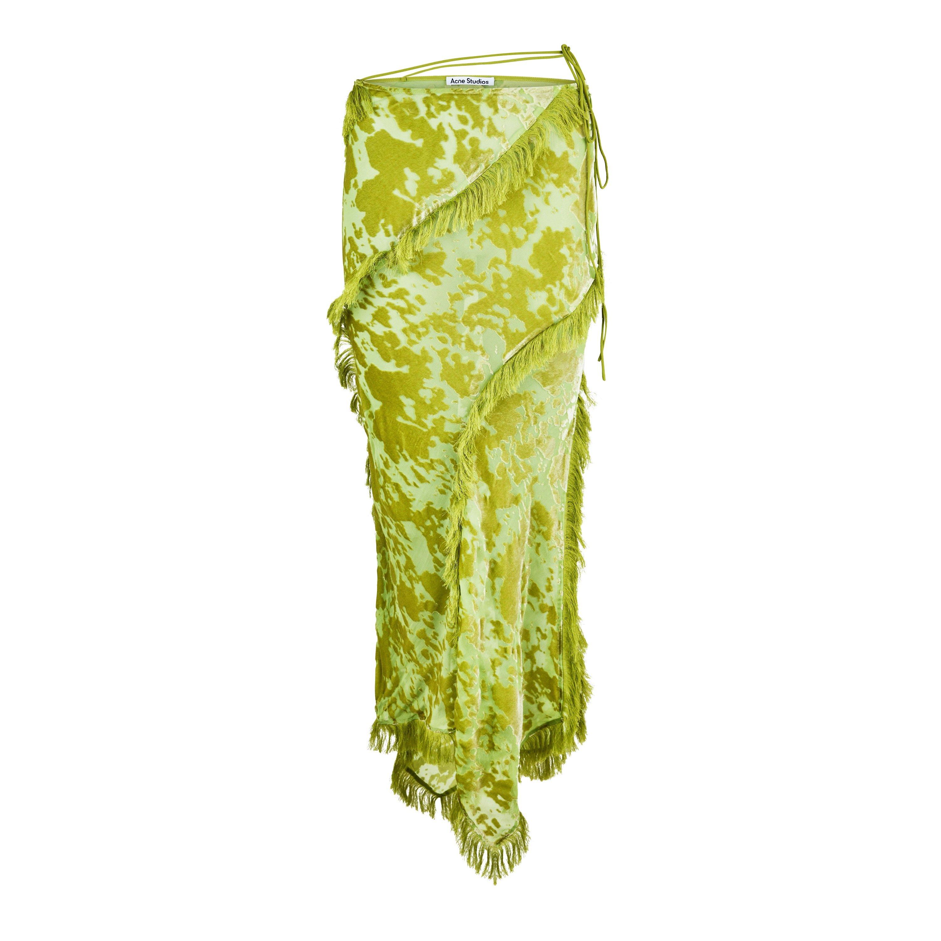 APPLE - Acne Studios - Velvet Draped Maxi Skirt - 4