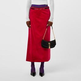 Gucci Velvet Midi Skirt