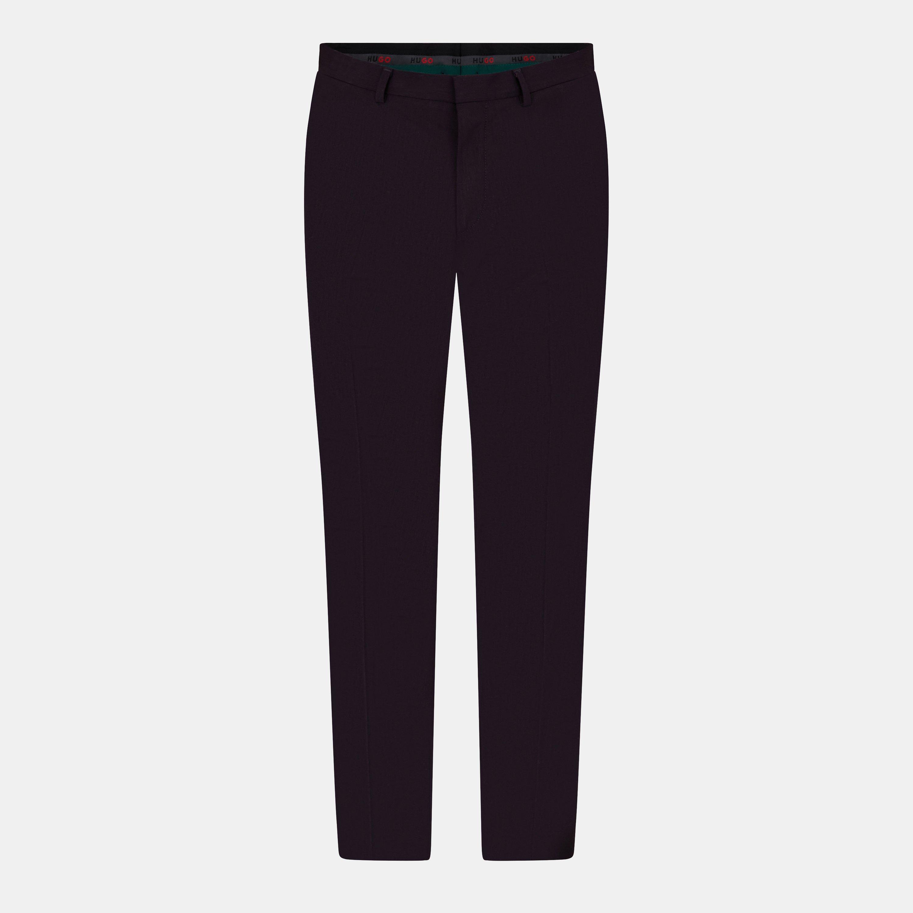 Open Purple 543 - Hugo - Men's Tailored Fit Suit Trousers - 1