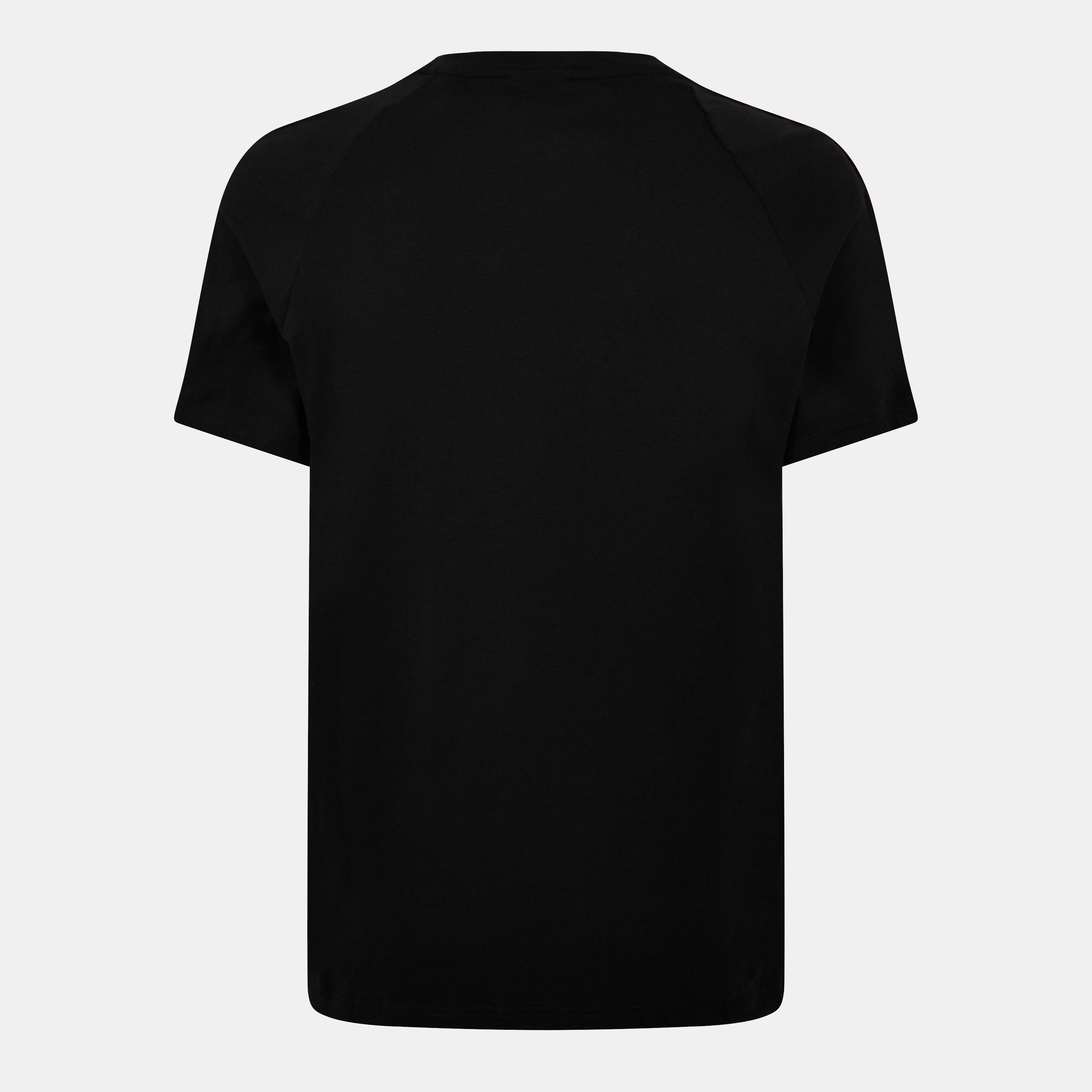 Black 001 - Hugo - Sporty Tape T Shirt - 2