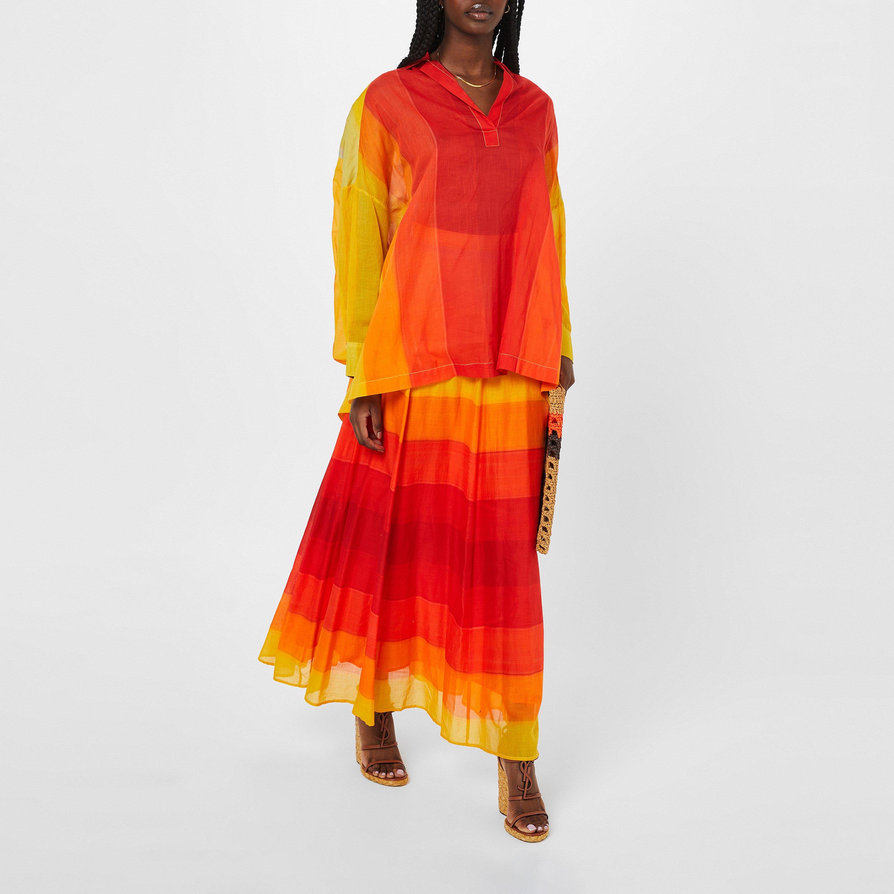 42 Orange - Mimi Liberte - Gradient Maxi Skirt - 4