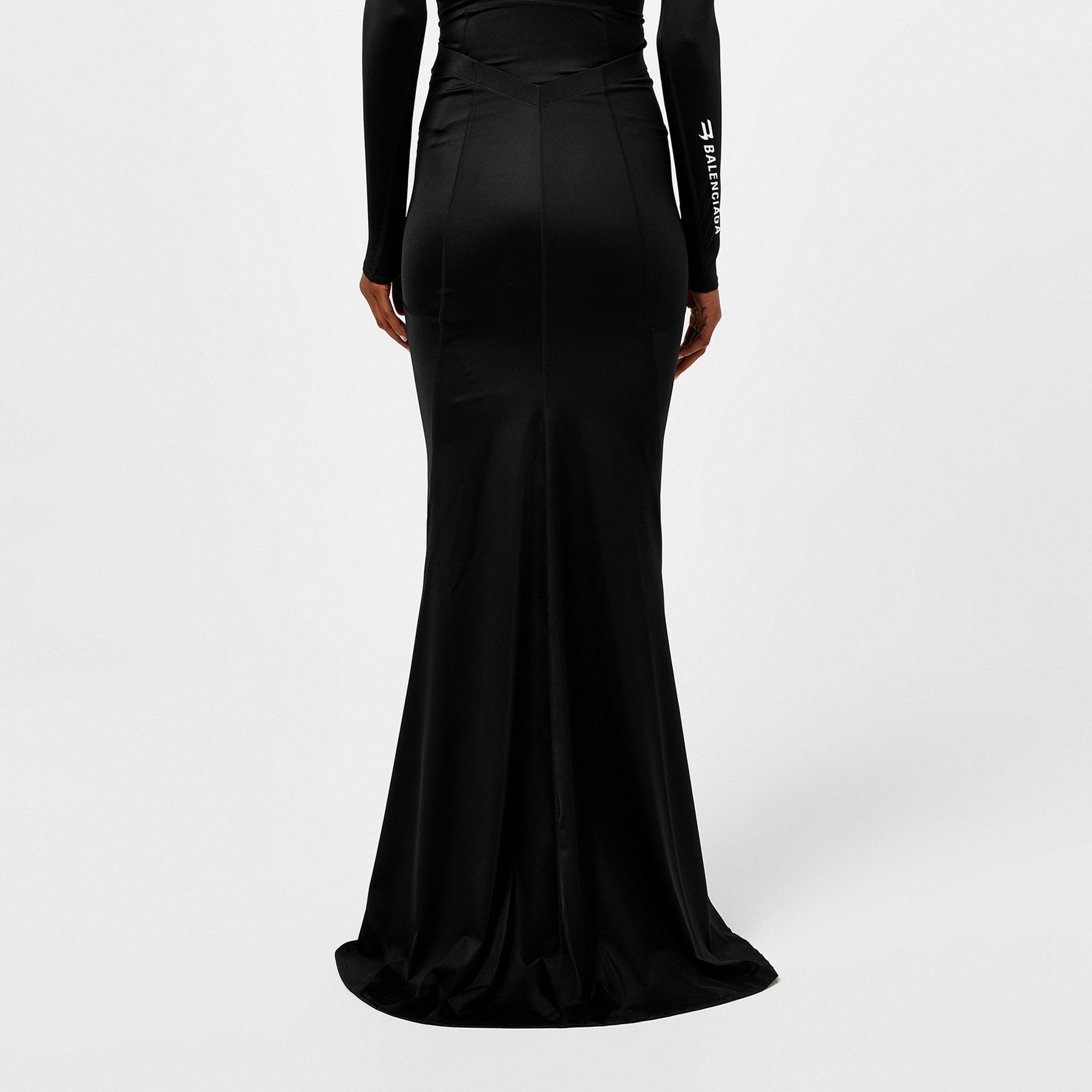 Black 1000 - Balenciaga - Sporty B Activewear Mermaid Skirt - 3
