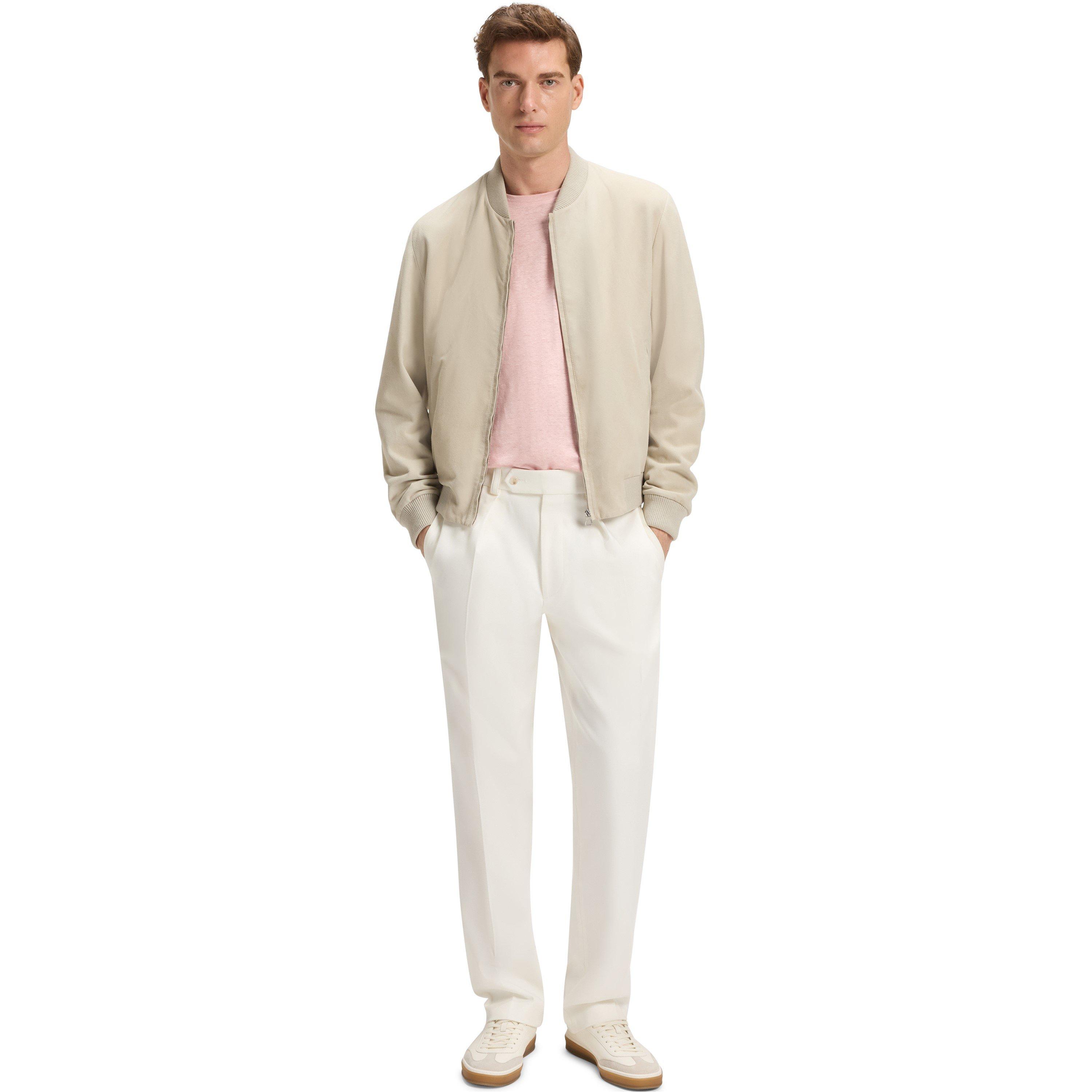 White 100 - Boss - Men's Double Breasted Tailored Stretch Trousers - 6