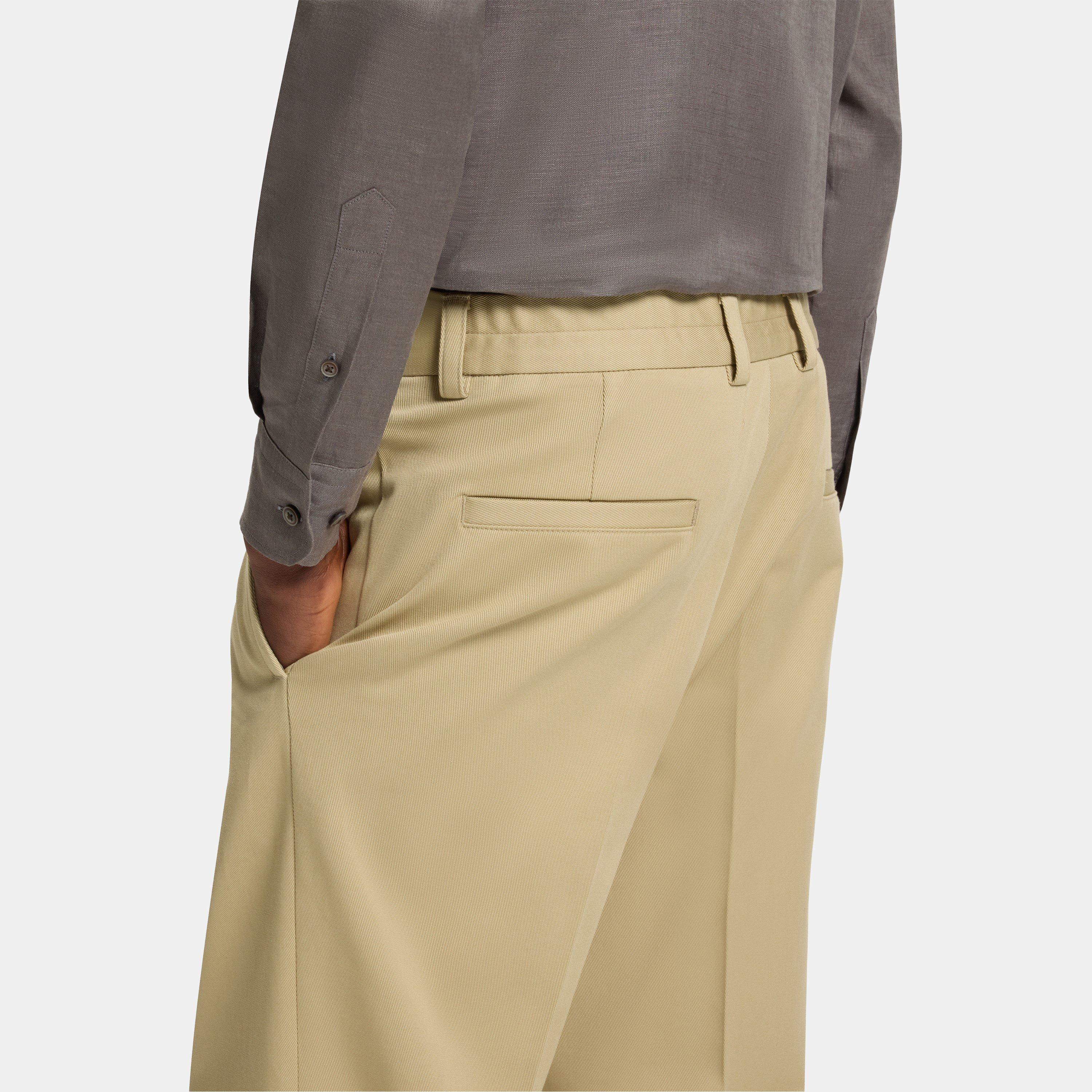 Open Beige 288 - Boss - Men's BECKHAM x Tailored Cotton Stretch Suit Trousers - 4