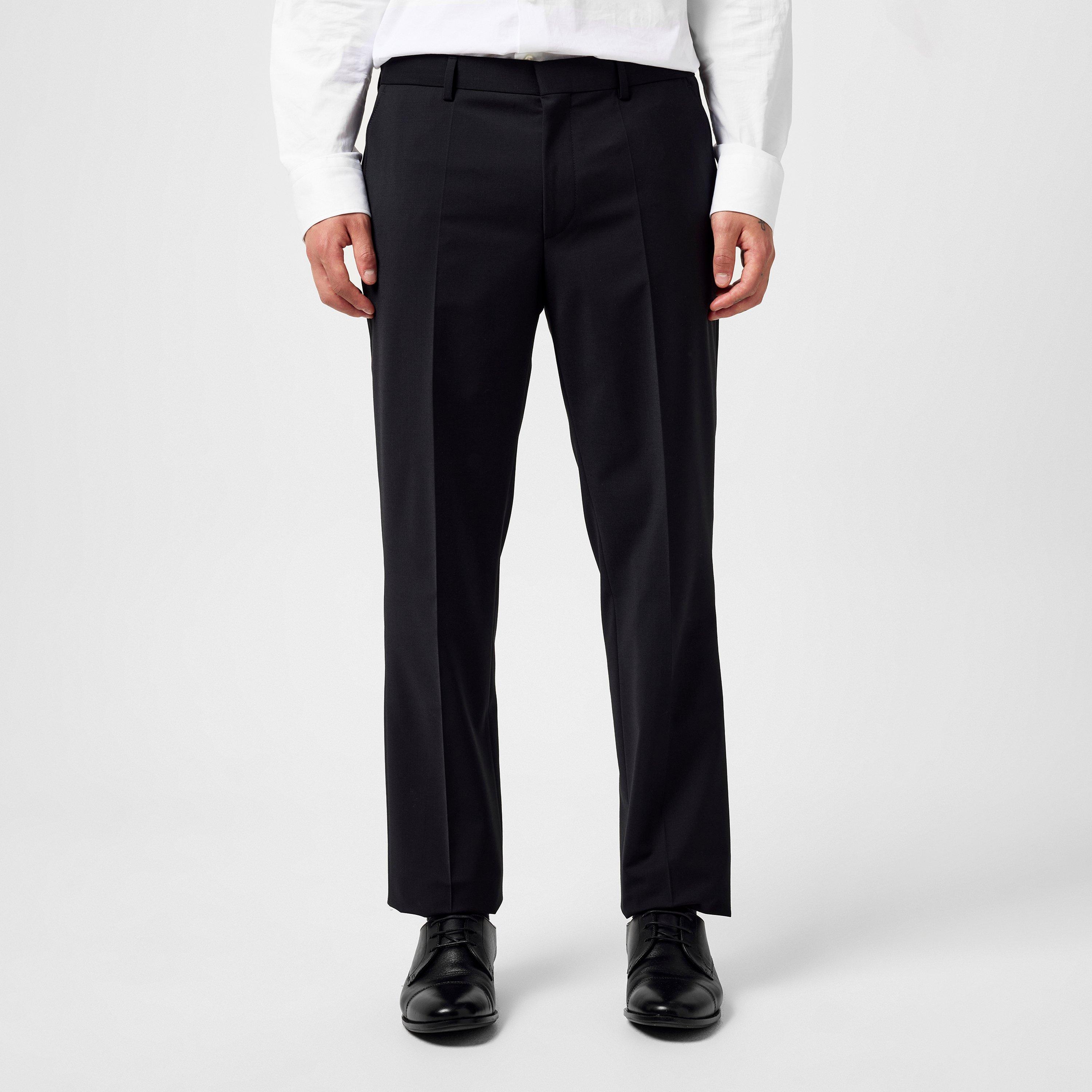 Black 001 - Boss - Men's H-Leon Suit Trousers, Elevate Formal Style - 3