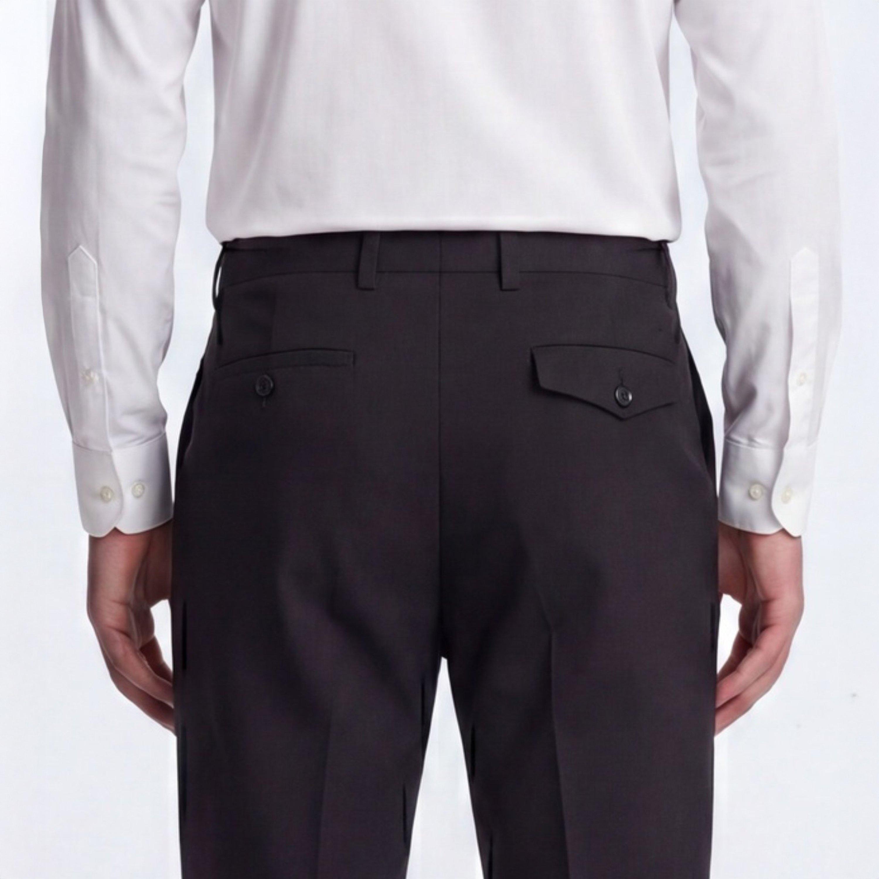 Black - Twisted Tailor - Orwell Slim Fit Suit Trousers - 4