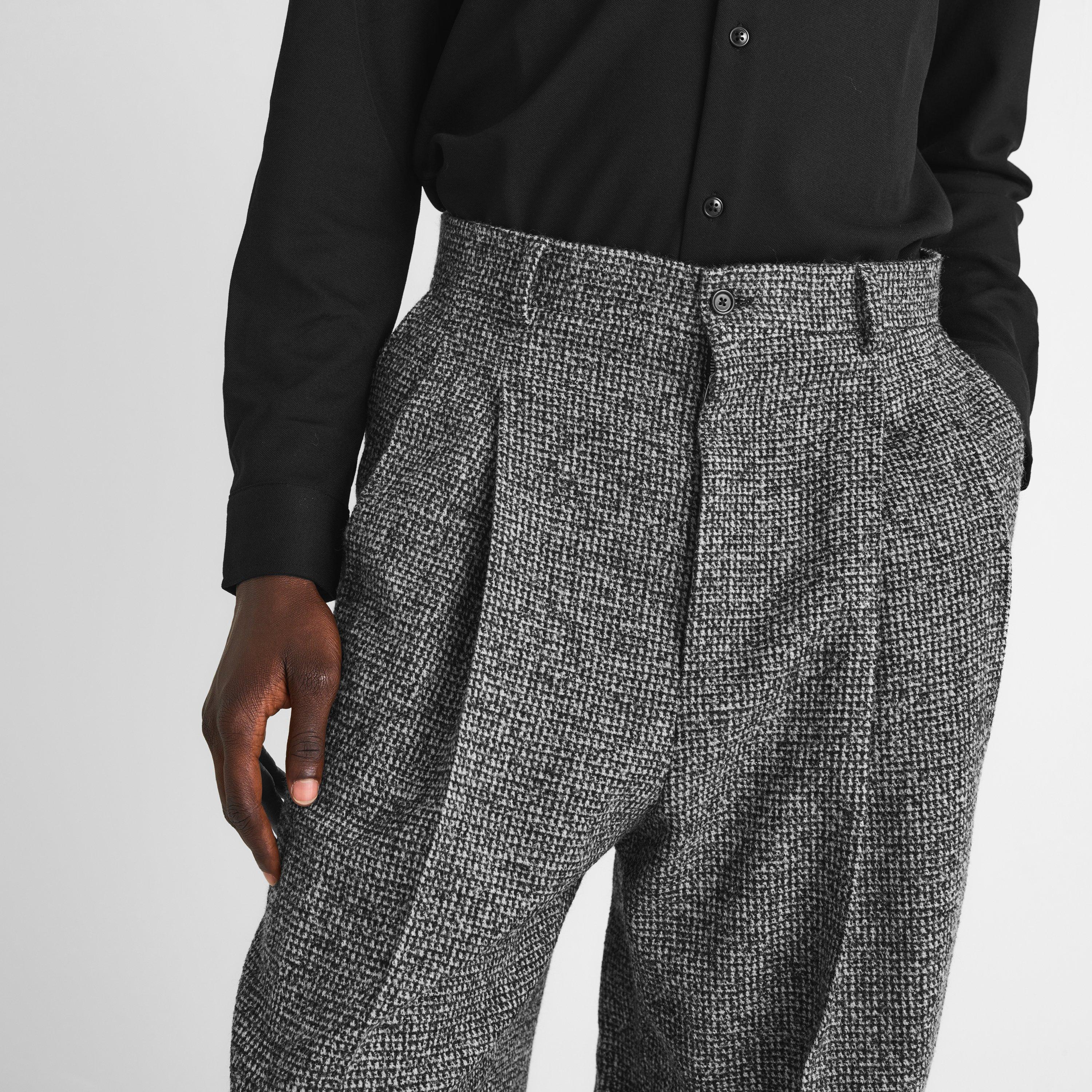 Grey - Dolce and Gabbana - Men's Birdseye Wool Suit Trousers - 5