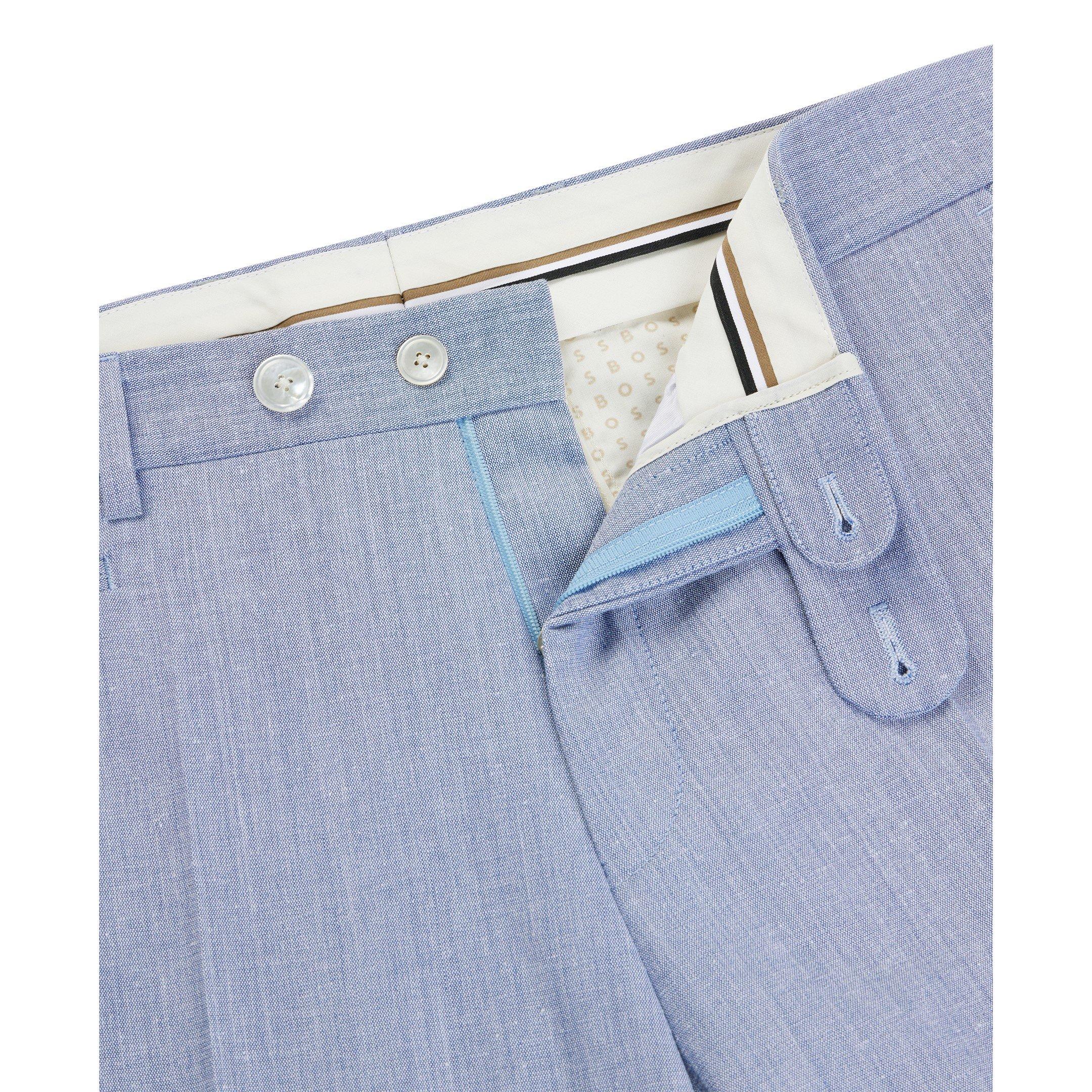 Navy - Boss - Men's H Genius Suit Trousers - 6