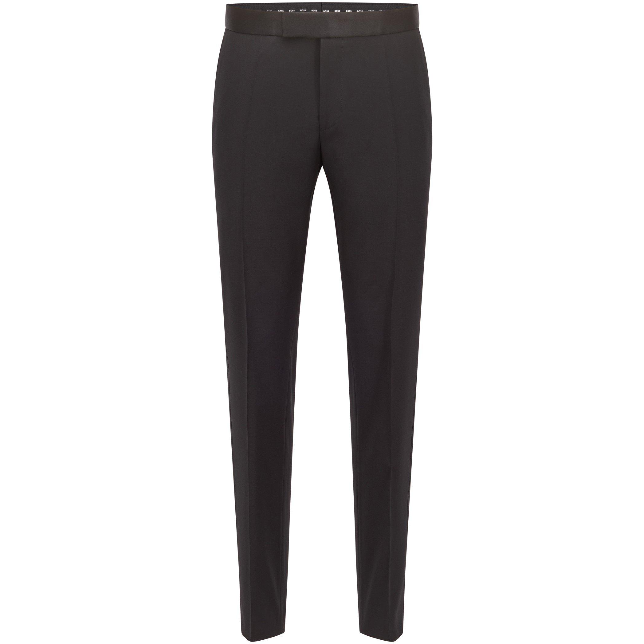 Boss Genius Tuxedo Trousers - Black 001 - Size 36 (46)