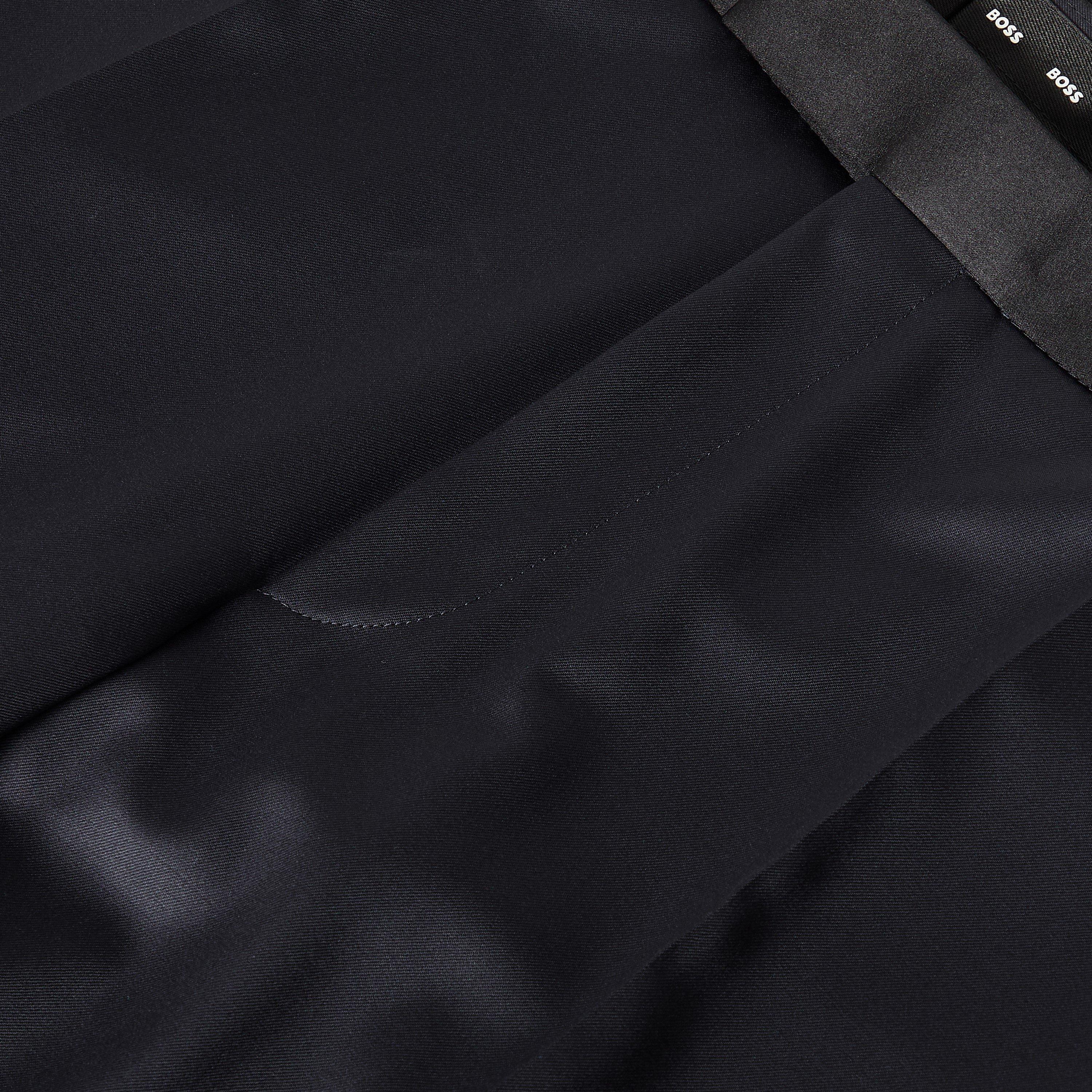 Dark Blue - Boss - Genius Tuxedo Trousers - 5