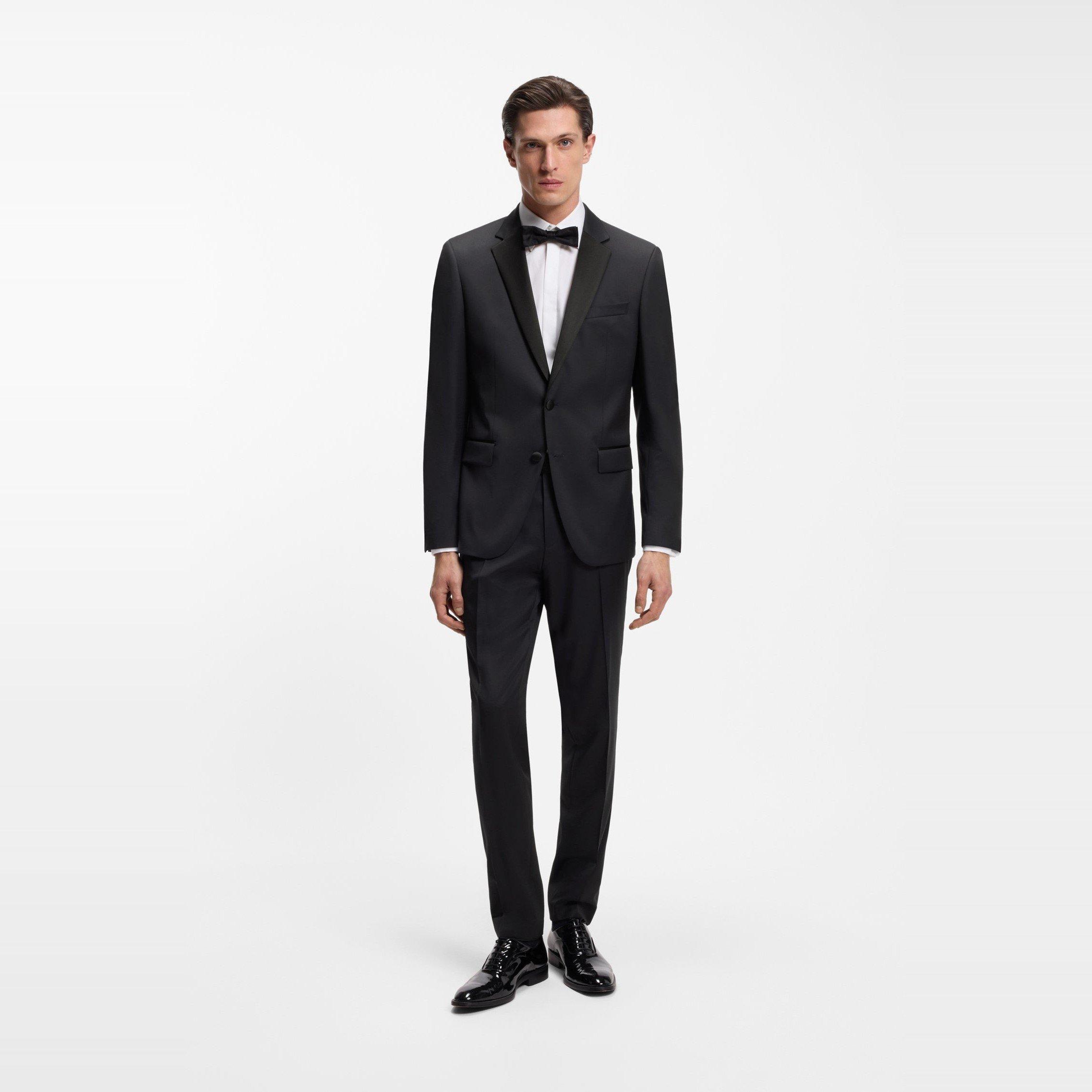 Dark Blue - Boss - Genius Tuxedo Trousers - 6
