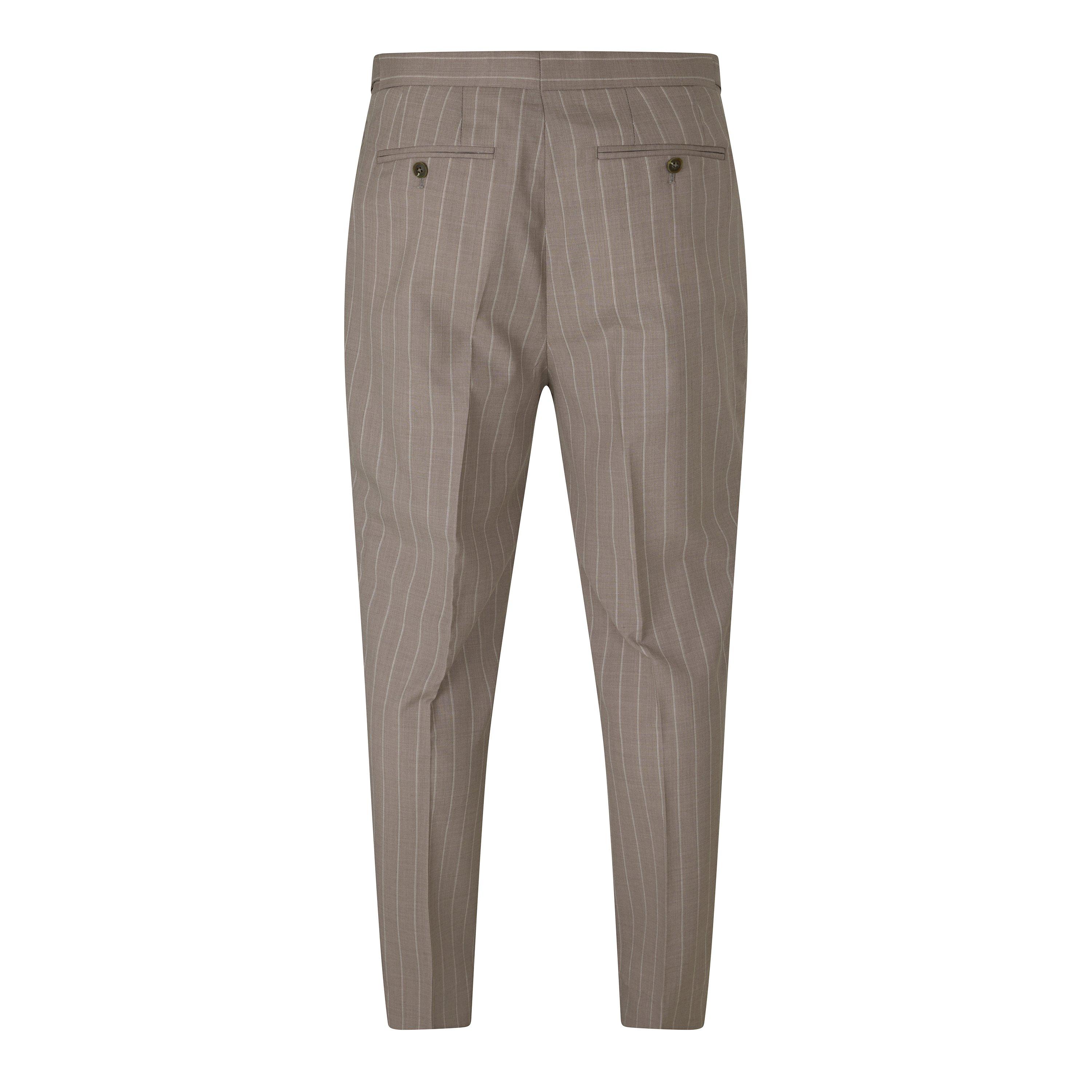 Taupe - Without Prejudice - Highgate Slim Fit Suit Trousers - 2
