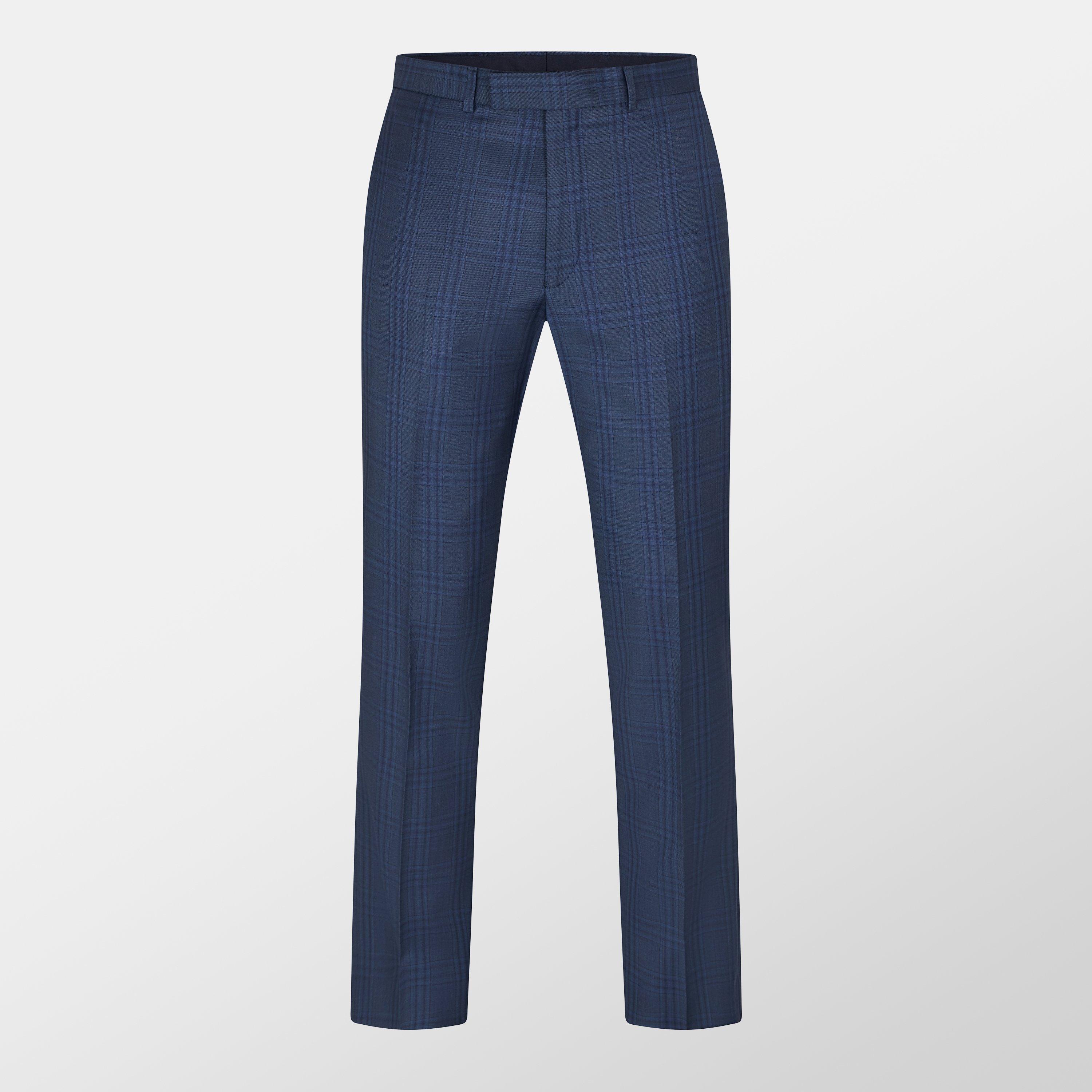 Ted Baker Men's Crux Check Suit Trousers - Dark Blue - 42W R