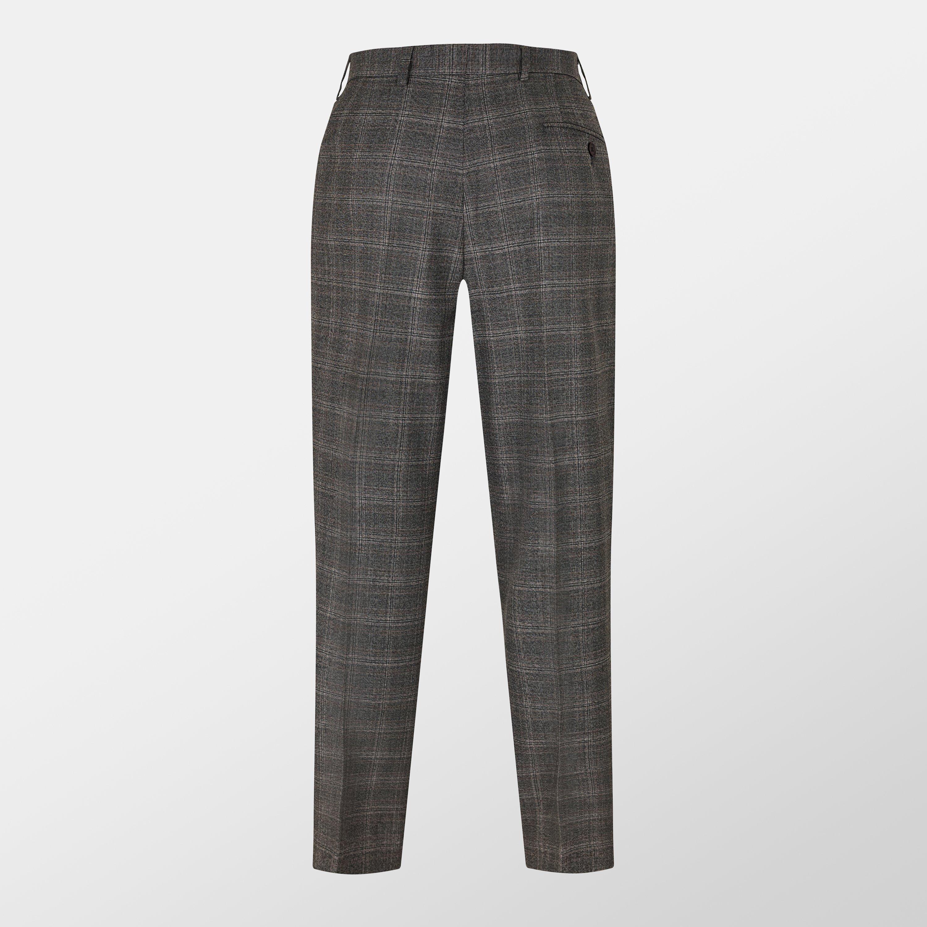 Grijs - Ted Baker - Men's Heritage Check Suit Trousers - 2