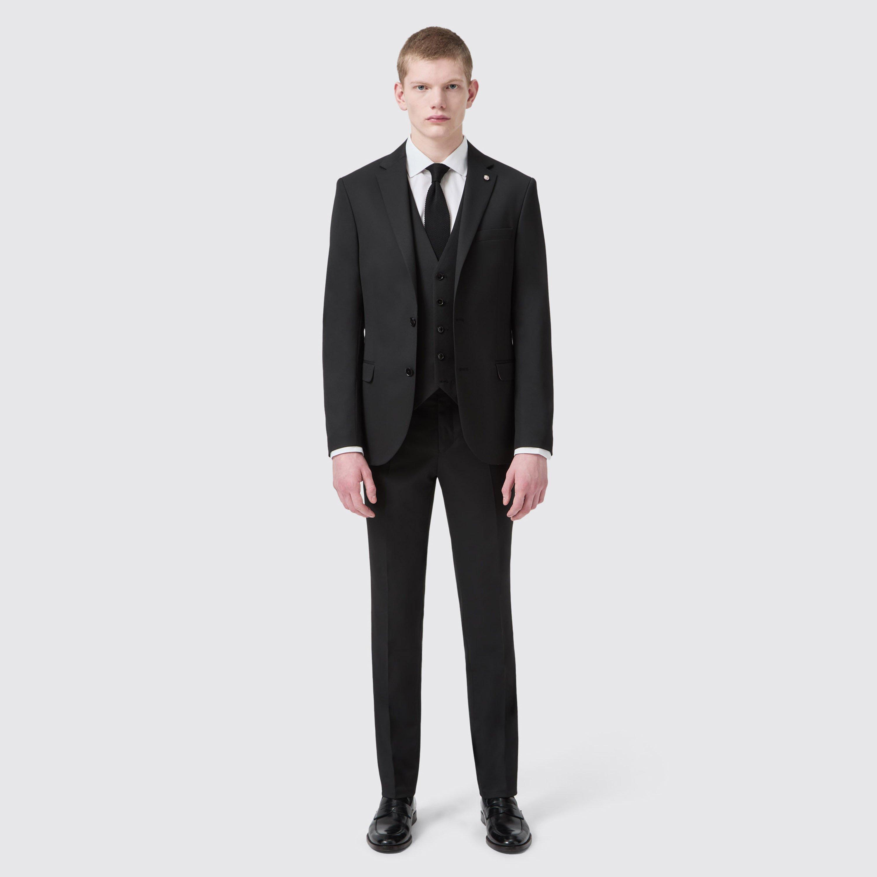 Black - Twisted Tailor - Ellroy Slim Fit Trousers - 4
