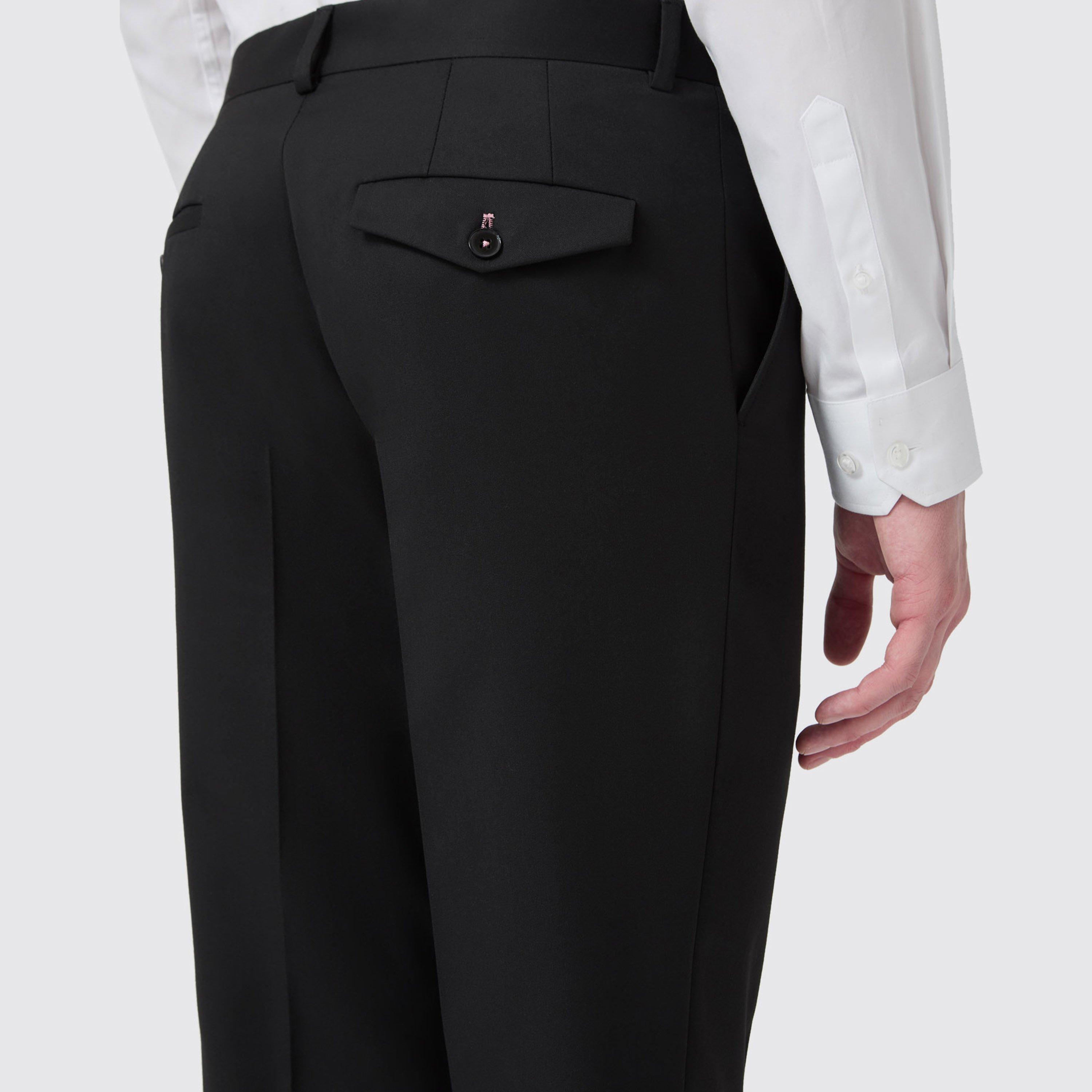 Black - Twisted Tailor - Ellroy Slim Fit Trousers - 5