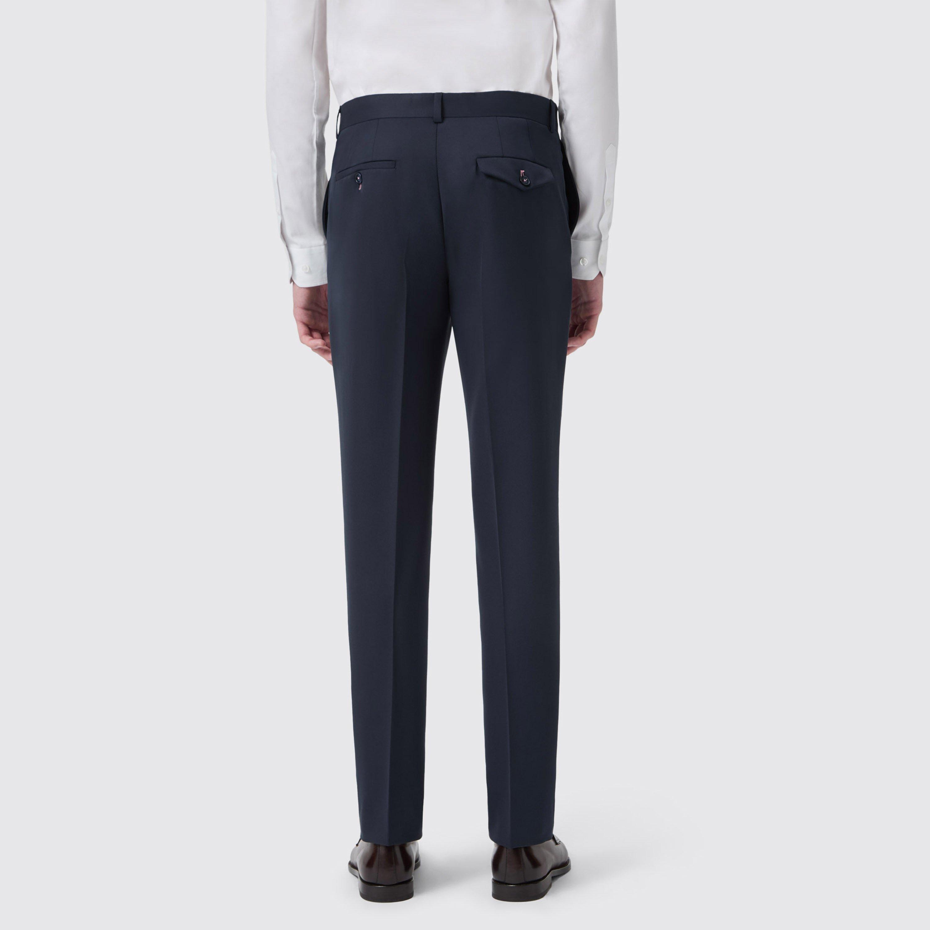 Navy - Twisted Tailor - Ellroy Slim Fit Trousers - 4