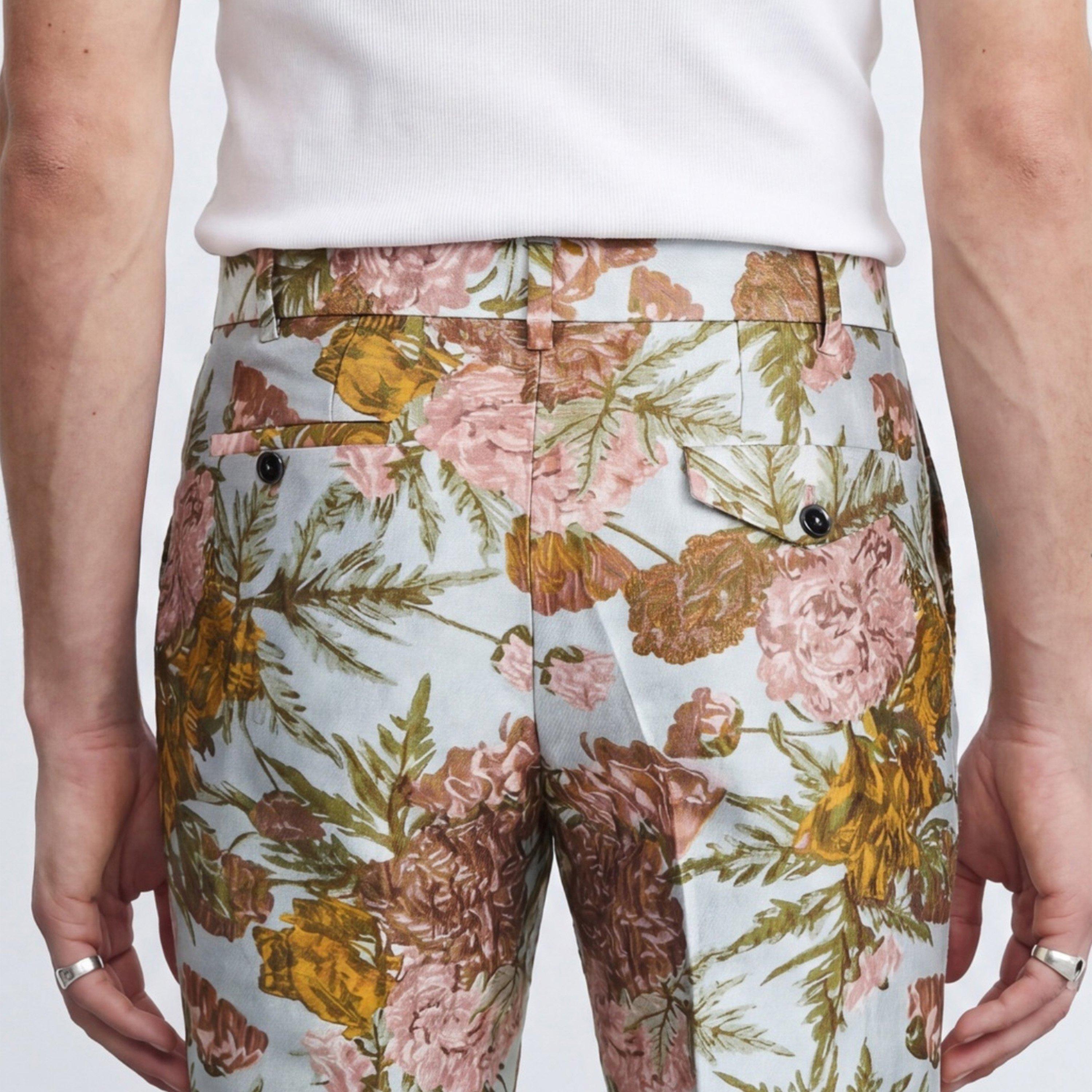 Sliver - Twisted Tailor - Hirshfield Slim Fit Floral Suit Trousers - 3