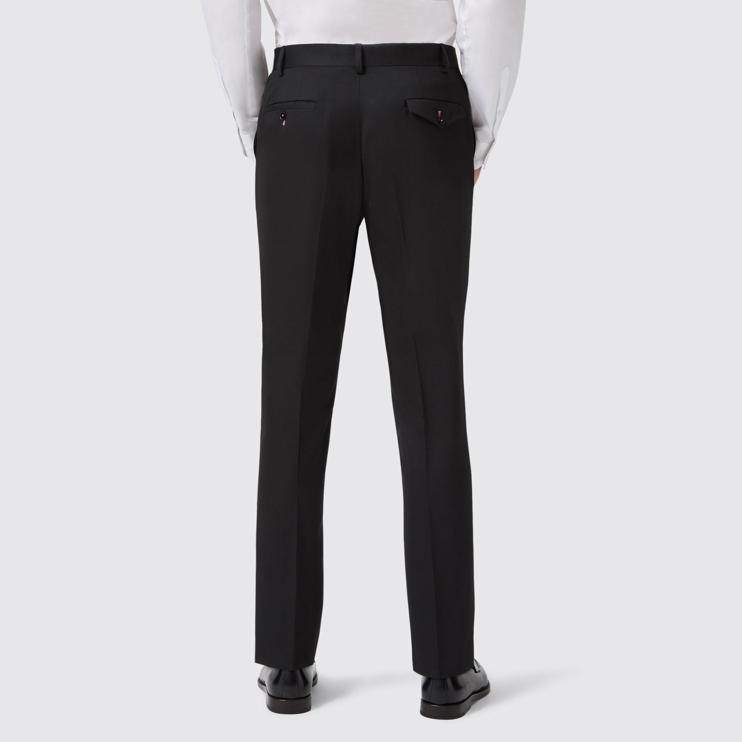 Black - Twisted Tailor - Ellroy Tailored Fit Trouser - 2