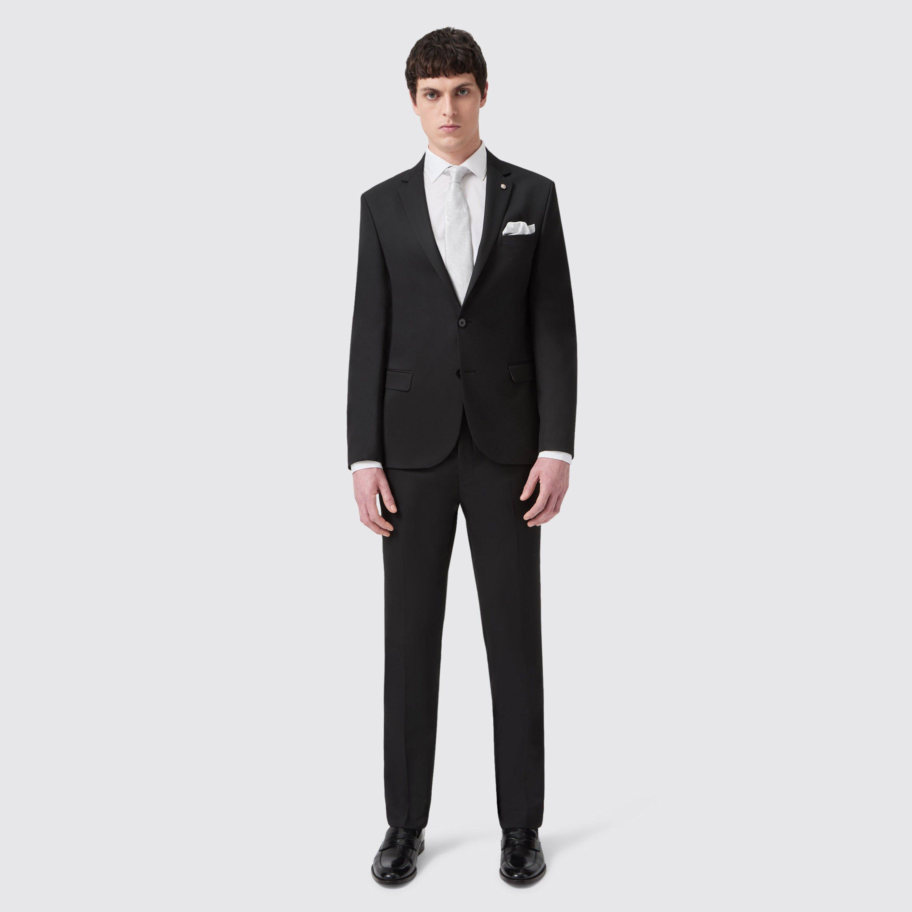 Black - Twisted Tailor - Ellroy Tailored Fit Trouser - 4