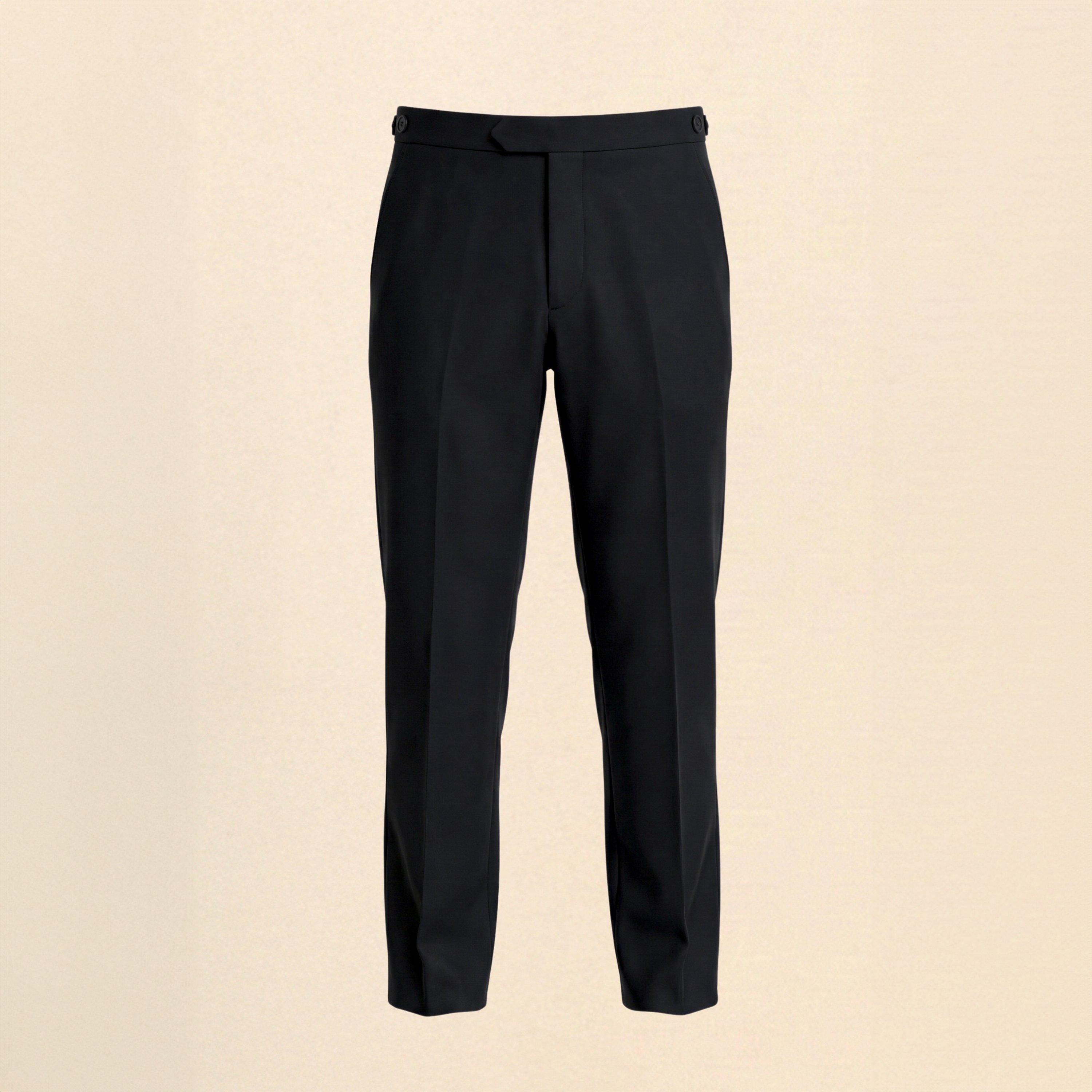 Black - Without Prejudice - Willesden Slim Fit Performance Suit Trousers - 1