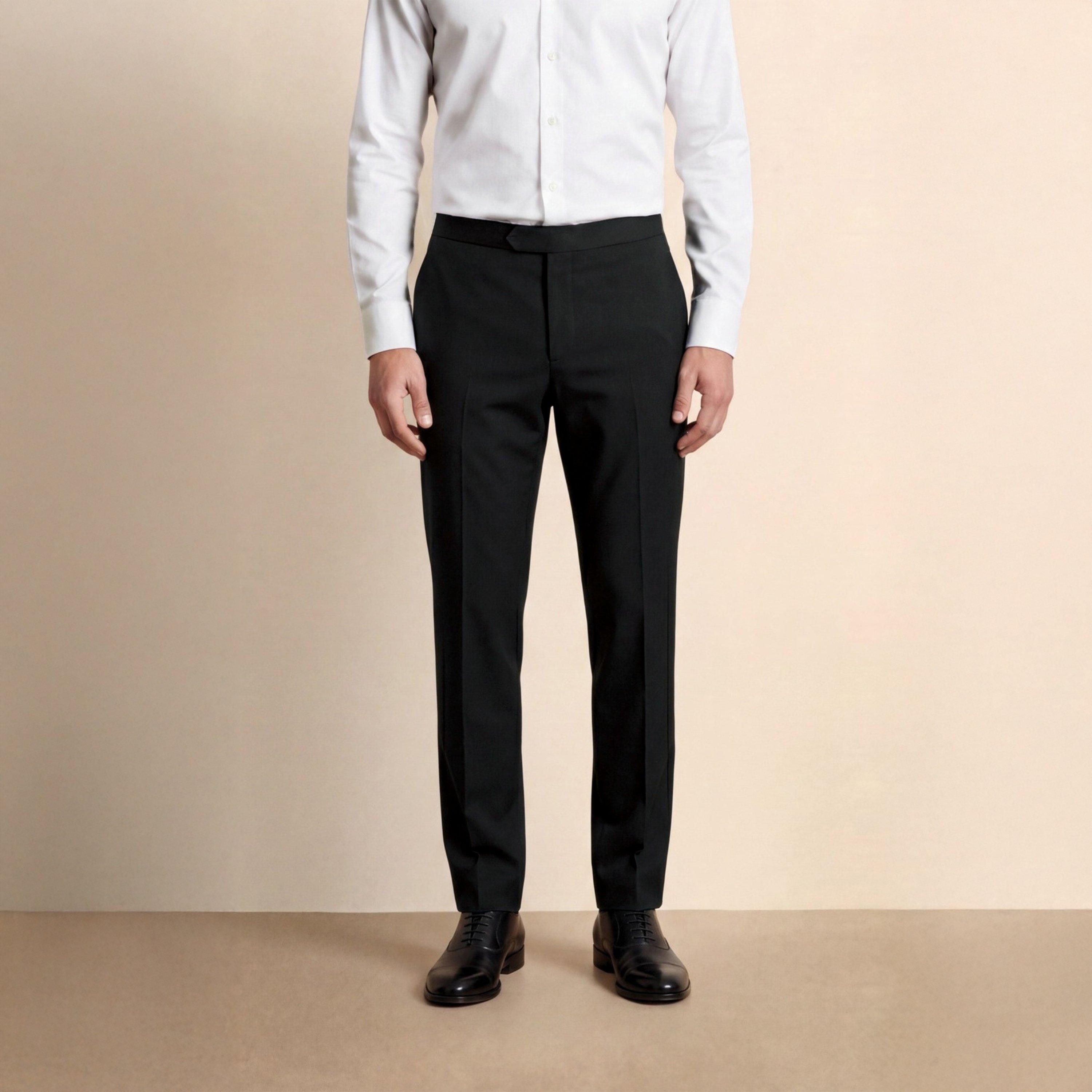 Black - Without Prejudice - Willesden Slim Fit Performance Suit Trousers - 2
