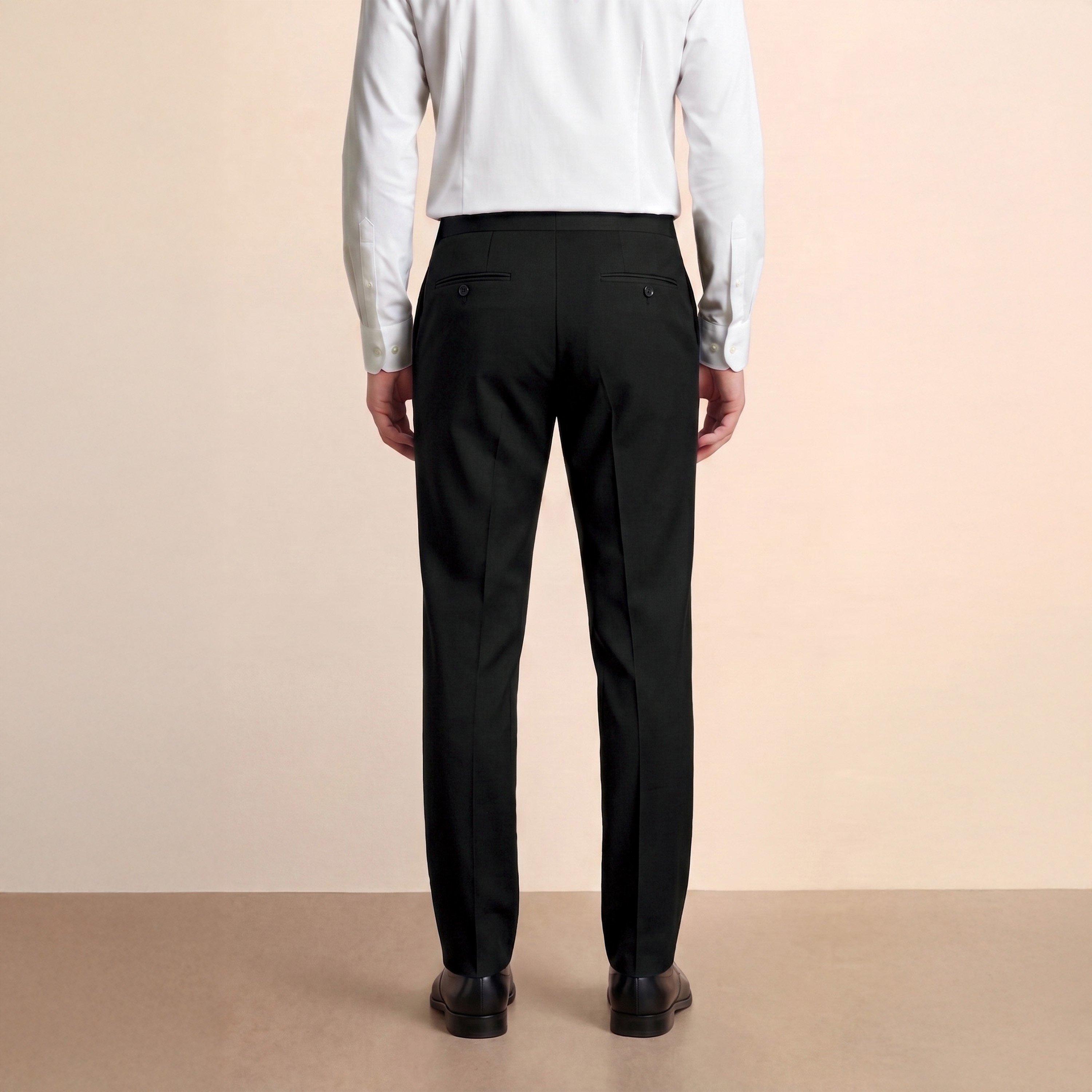 Black - Without Prejudice - Willesden Slim Fit Performance Suit Trousers - 4