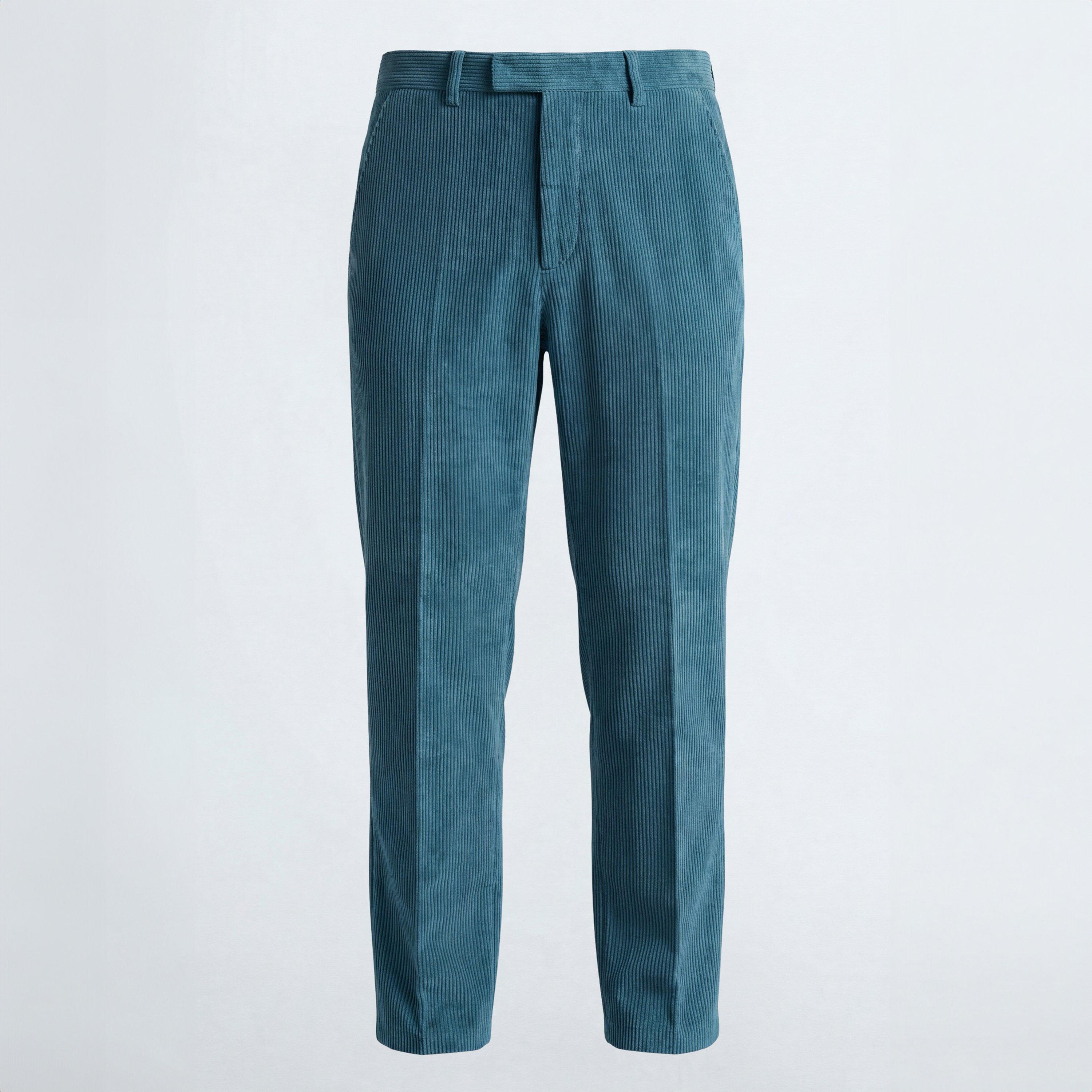 Blue - Twisted Tailor - Aston Cord Suit Trousers - 1
