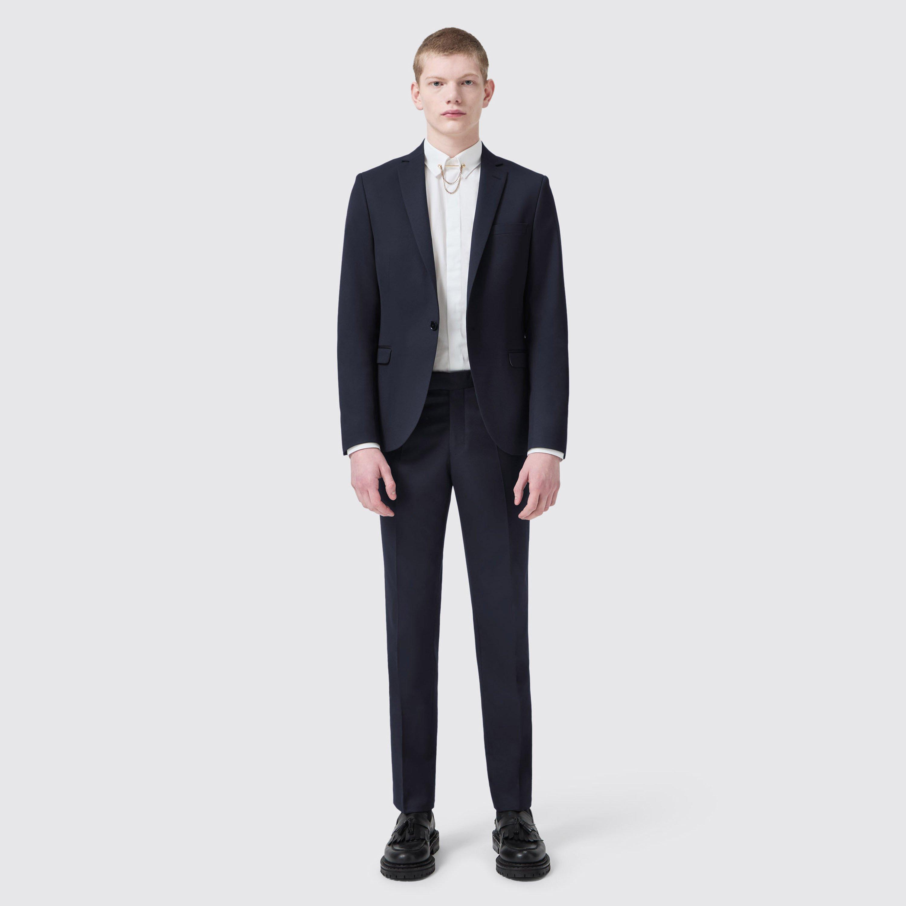 Navy - Twisted Tailor - Ellroy Skinny Fit Trouser - 4