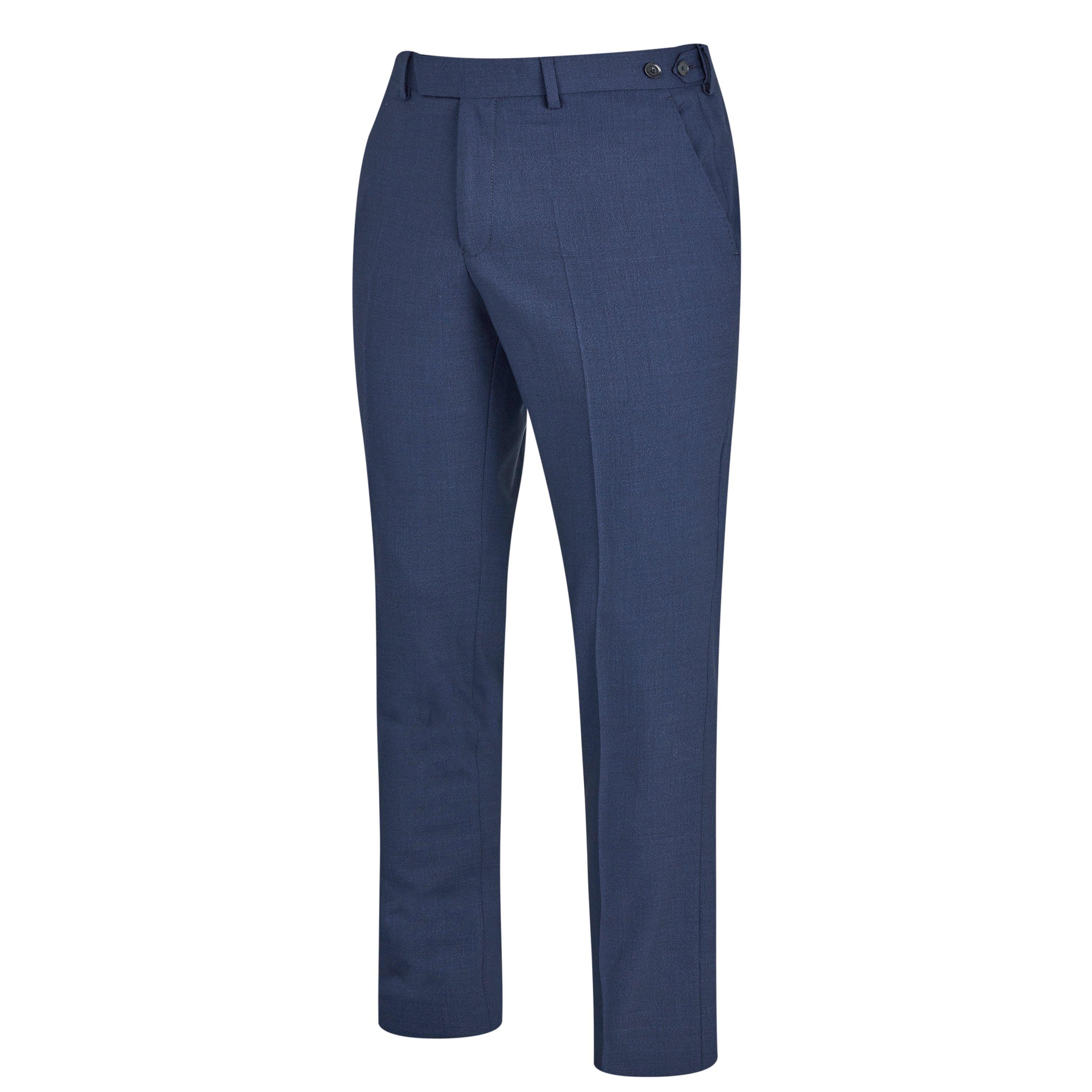 Navy - Richard James - Wilder Navy Tailored Fit Suit Trousers - 10