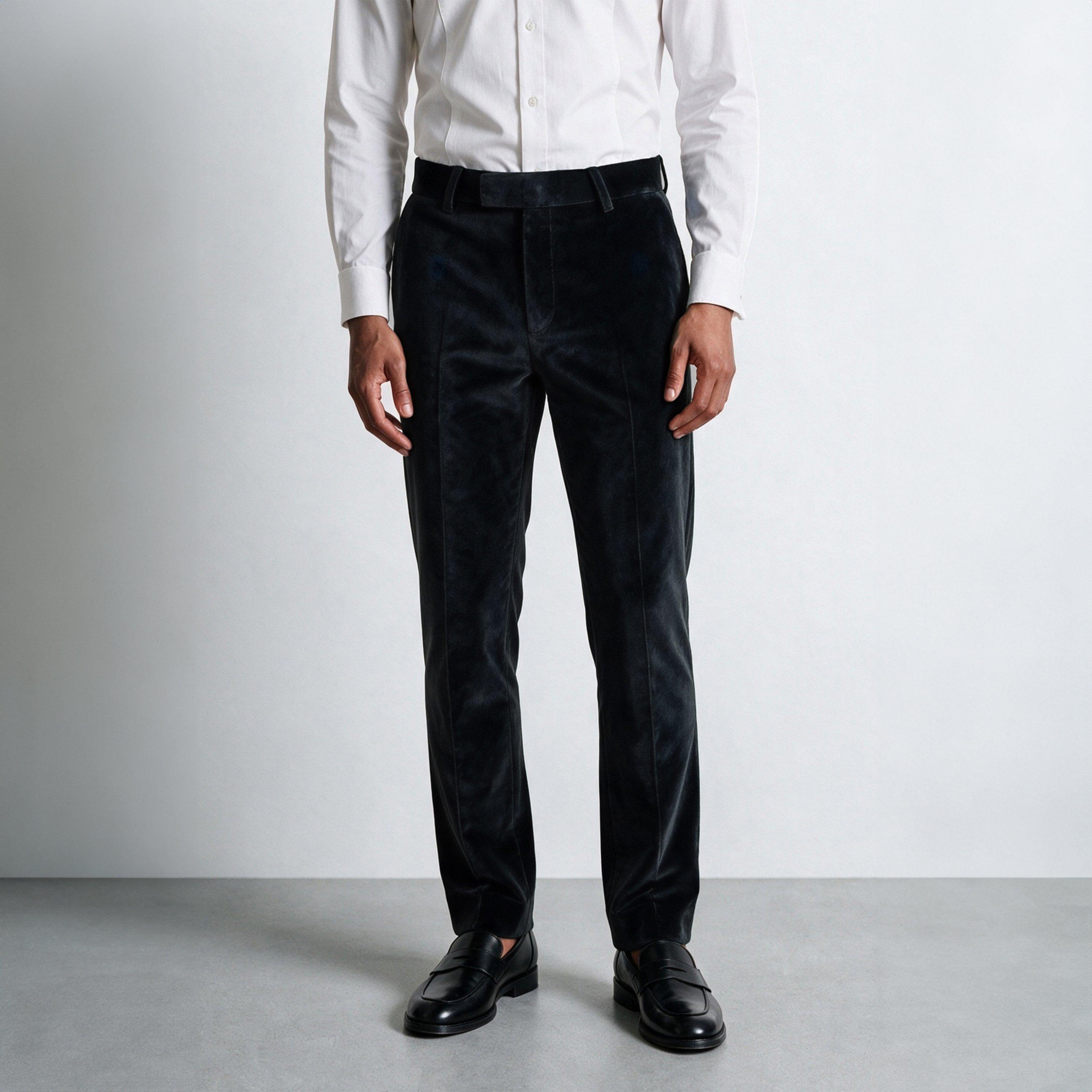 Black - Twisted Tailor - Stallone Slim Fit Tux Trouser - 2