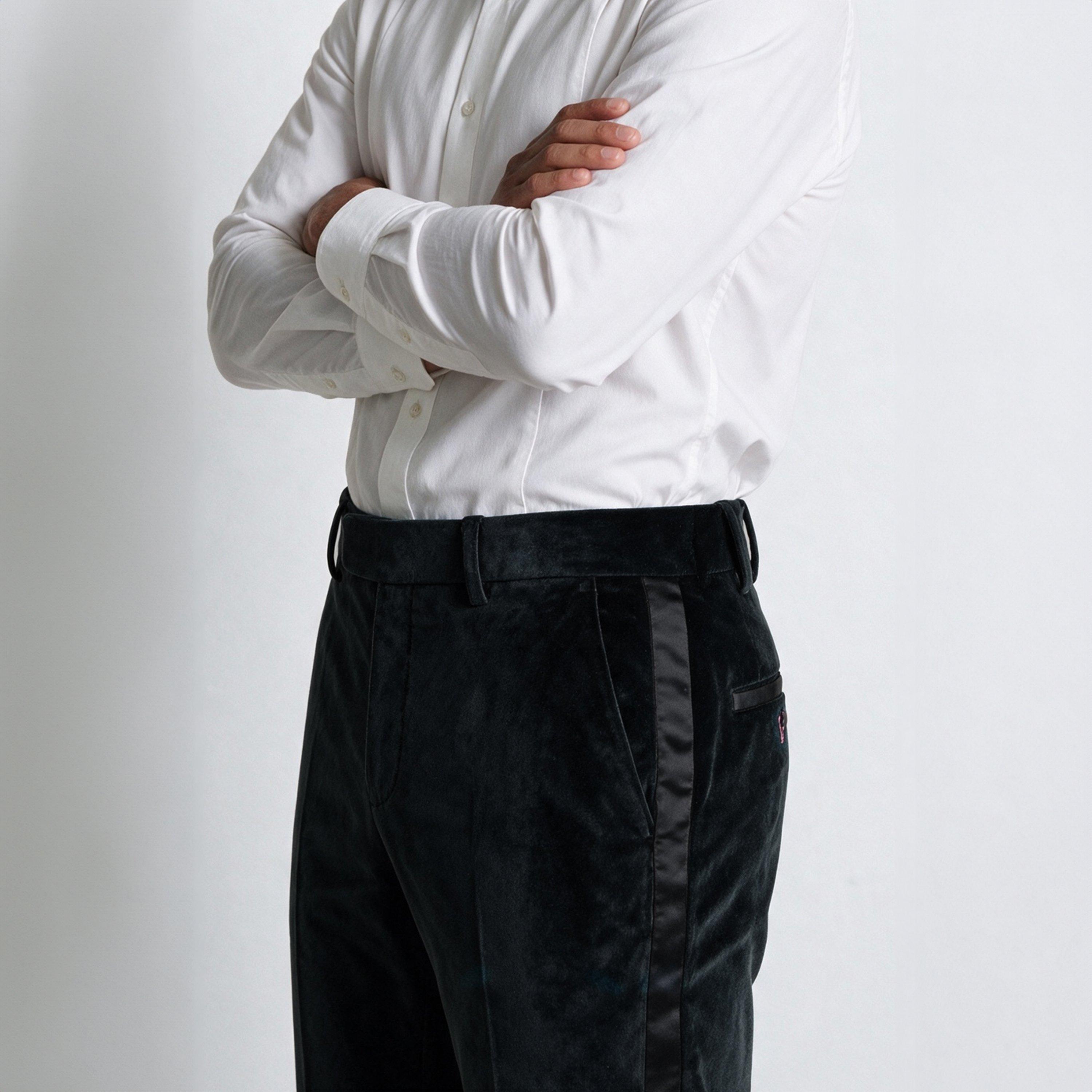 Black - Twisted Tailor - Stallone Slim Fit Tux Trouser - 4
