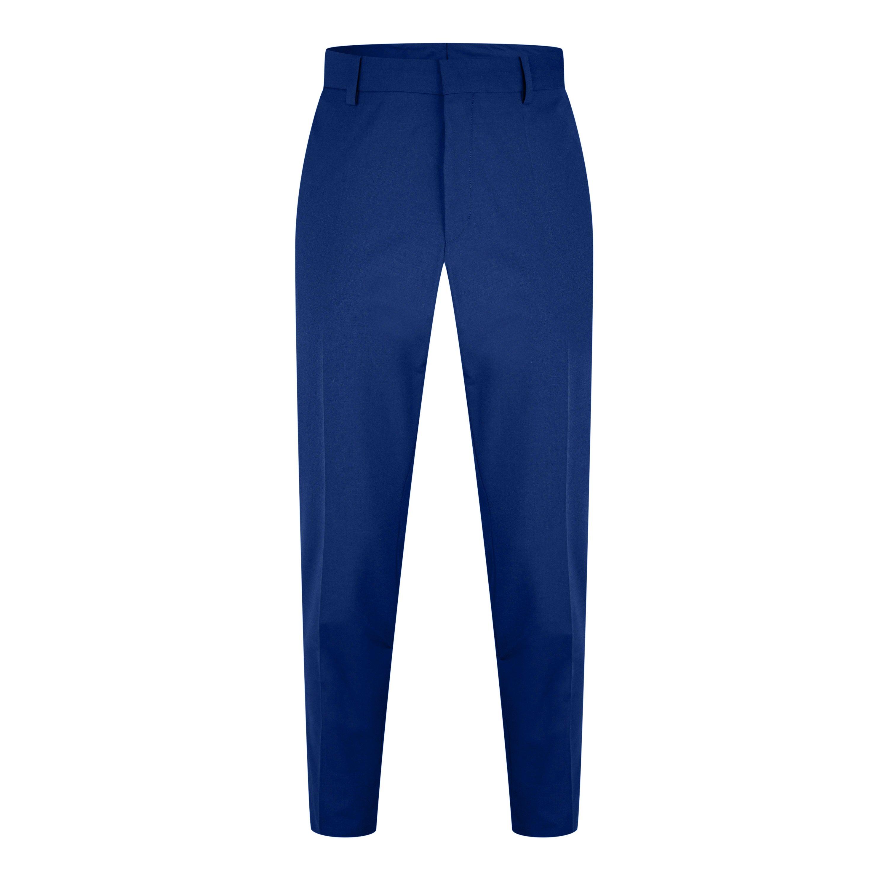 Blue 463 - Boss - Men's HBB Genius Suit Trousers, Tailored Fit - 7