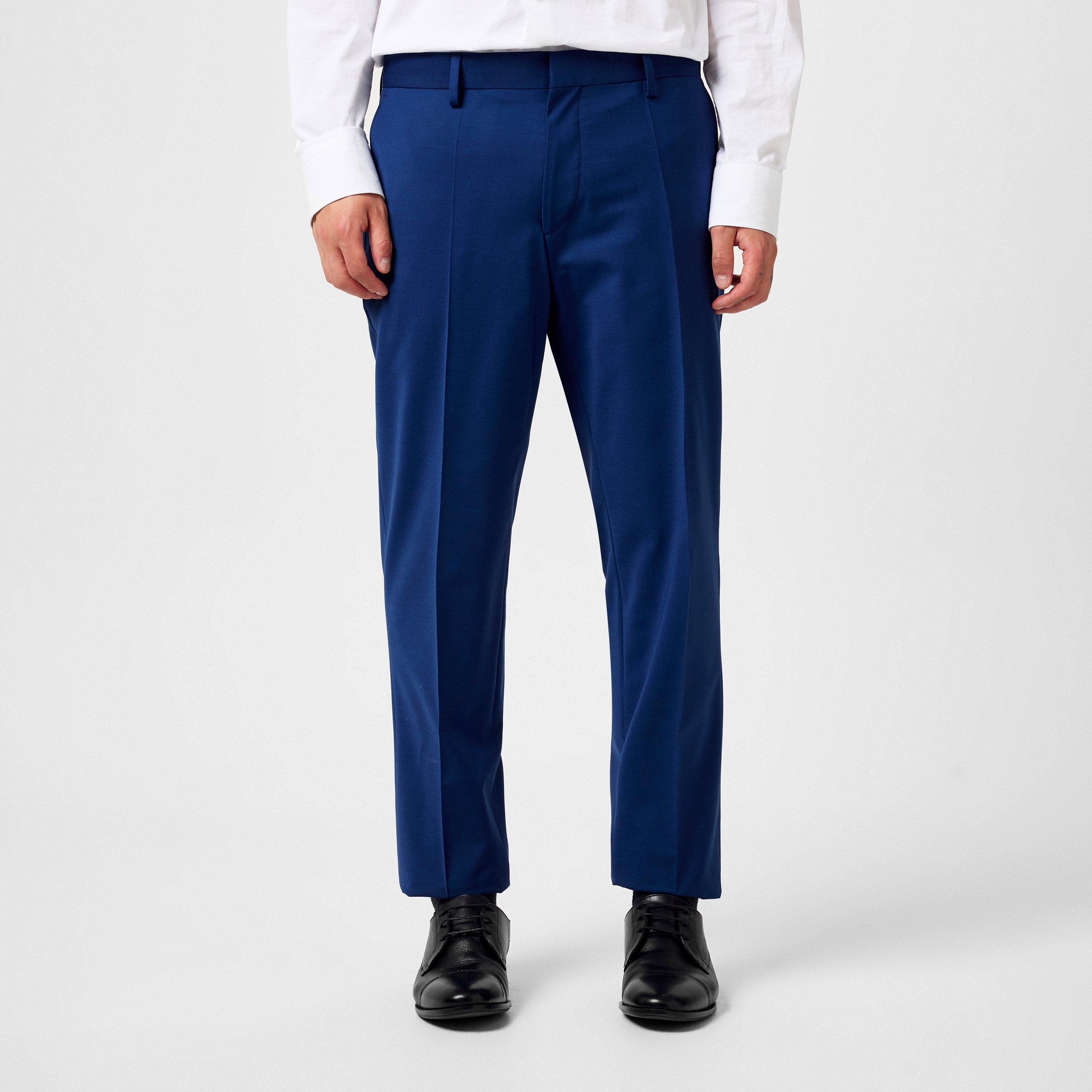 Blue 463 - Boss - Men's HBB Genius Suit Trousers, Tailored Fit - 3